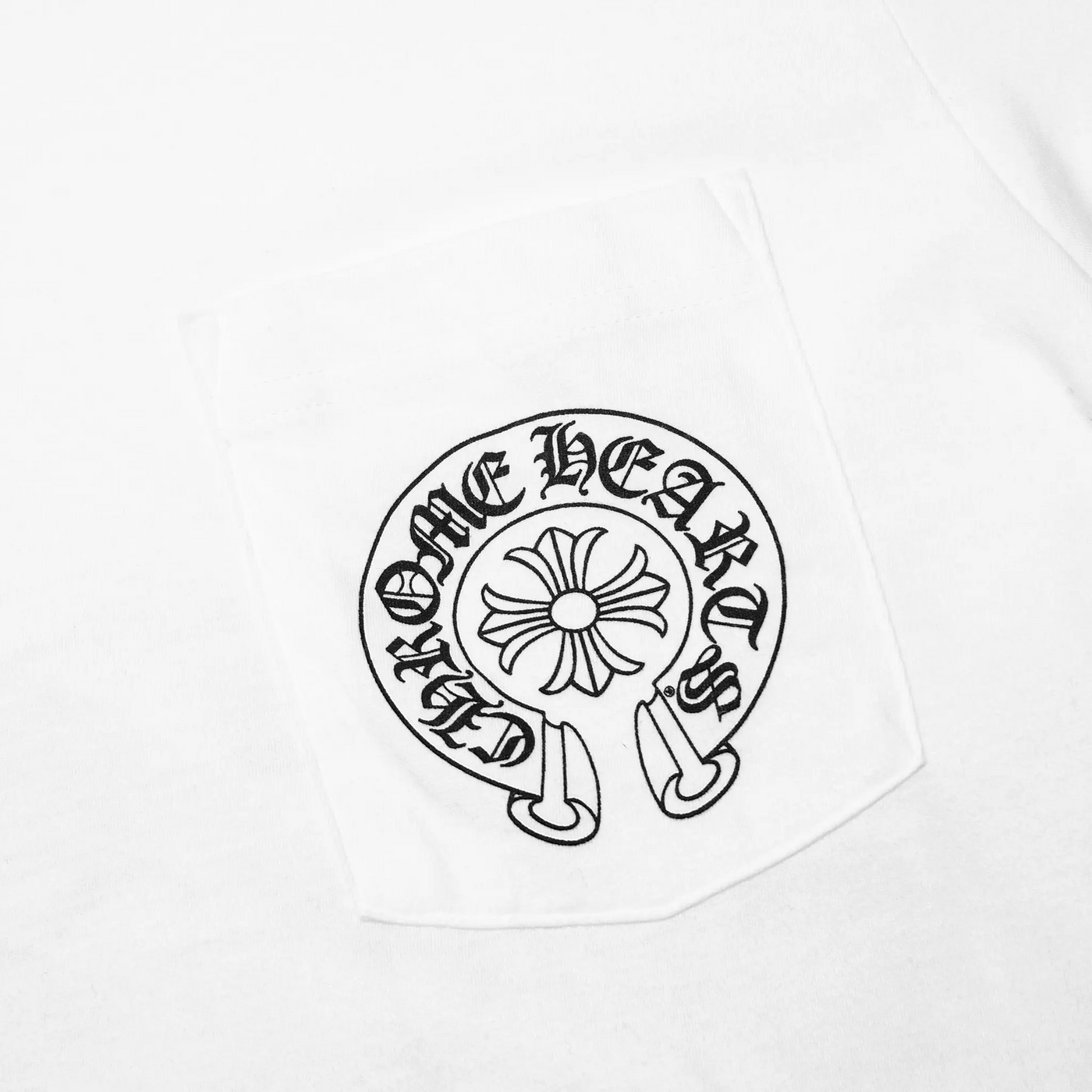 T-Shirt Chrome Hearts Horse Pocket Miami Exclusive Blanc T-shirt — vue 4