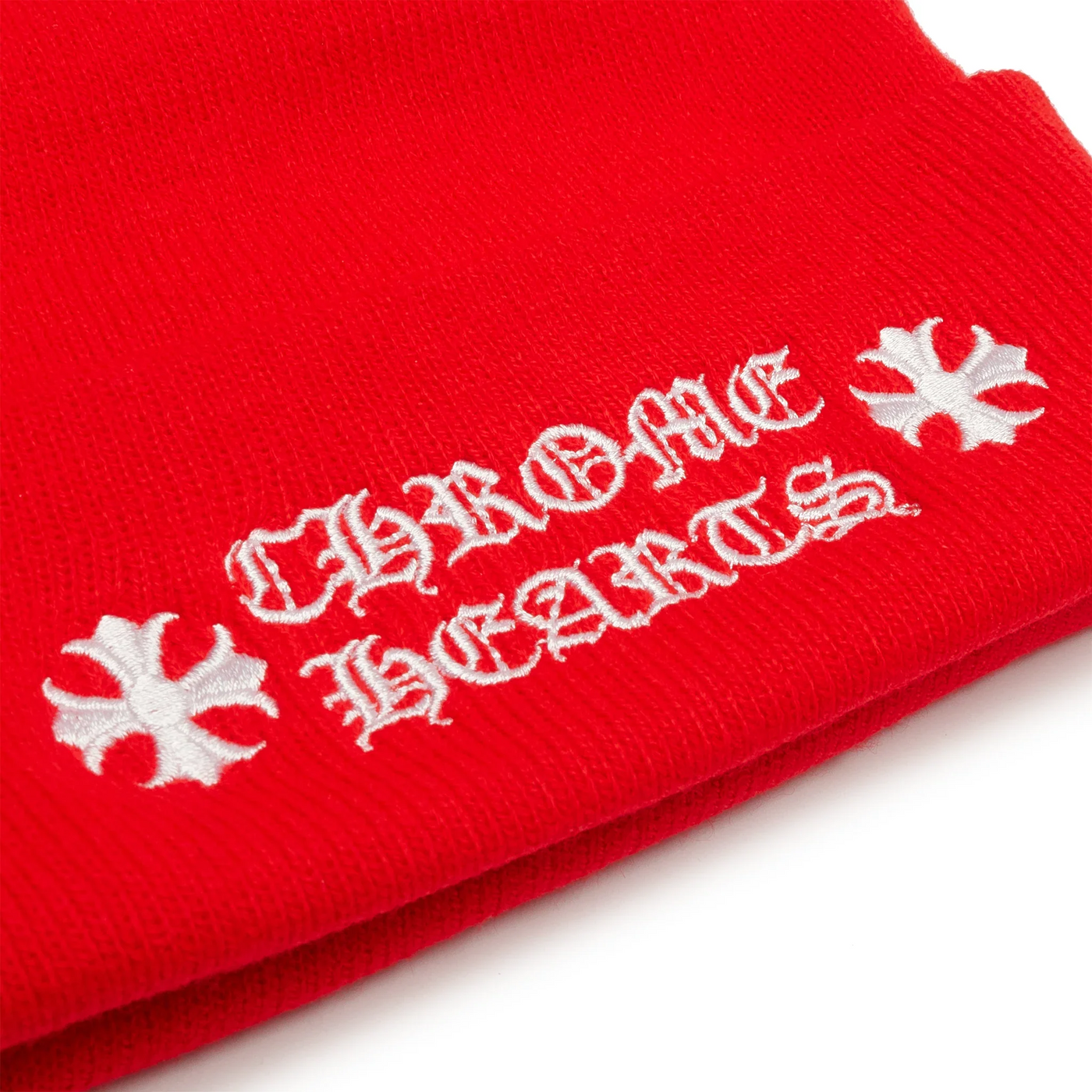 Bonnet Chrome Hearts Logo Rouge — vue 3