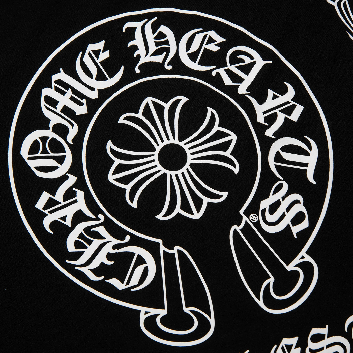 T-Shirt Chrome Hearts Manchester Exclusive Horse Pocket Logo L/S Noir T Shirt — vue 4