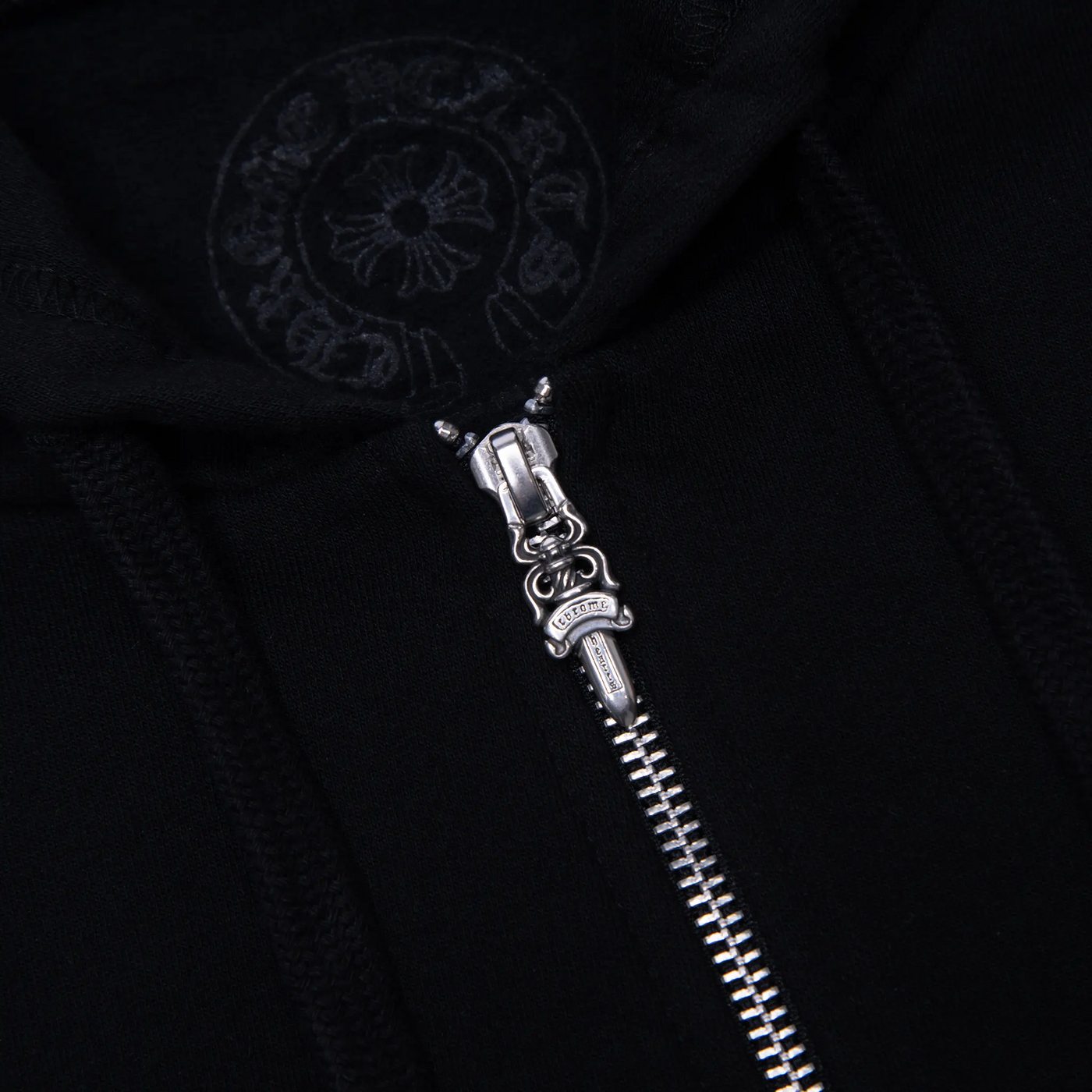 Hoodie Chrome Hearts Manchester Exclusive Horse Zip-up Noir — vue 3