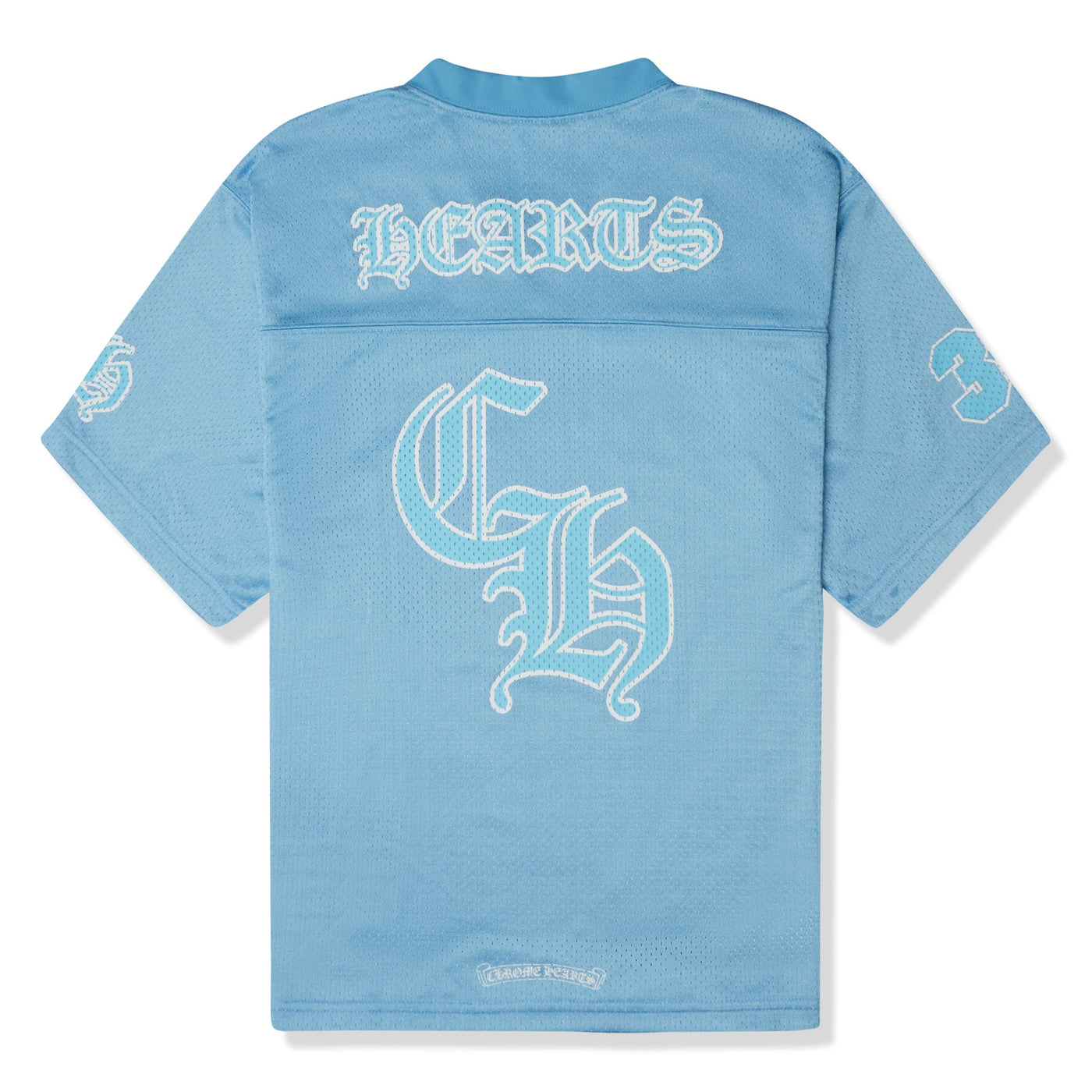 Short Chrome Hearts Stadium Mesh Bleu Jersey — vue 2