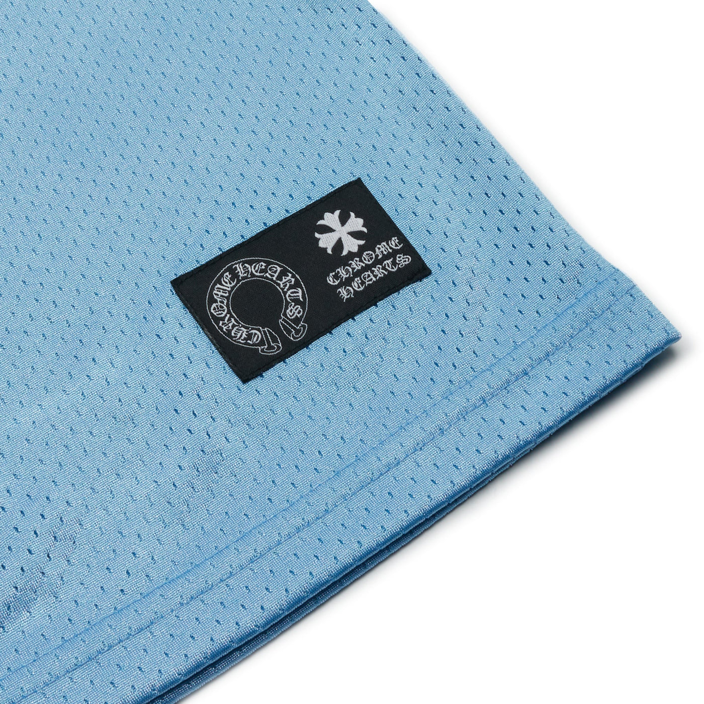 Short Chrome Hearts Stadium Mesh Bleu Jersey — vue 9