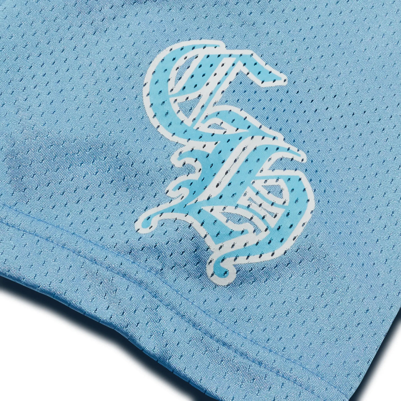 Short Chrome Hearts Stadium Mesh Bleu Jersey — vue 6