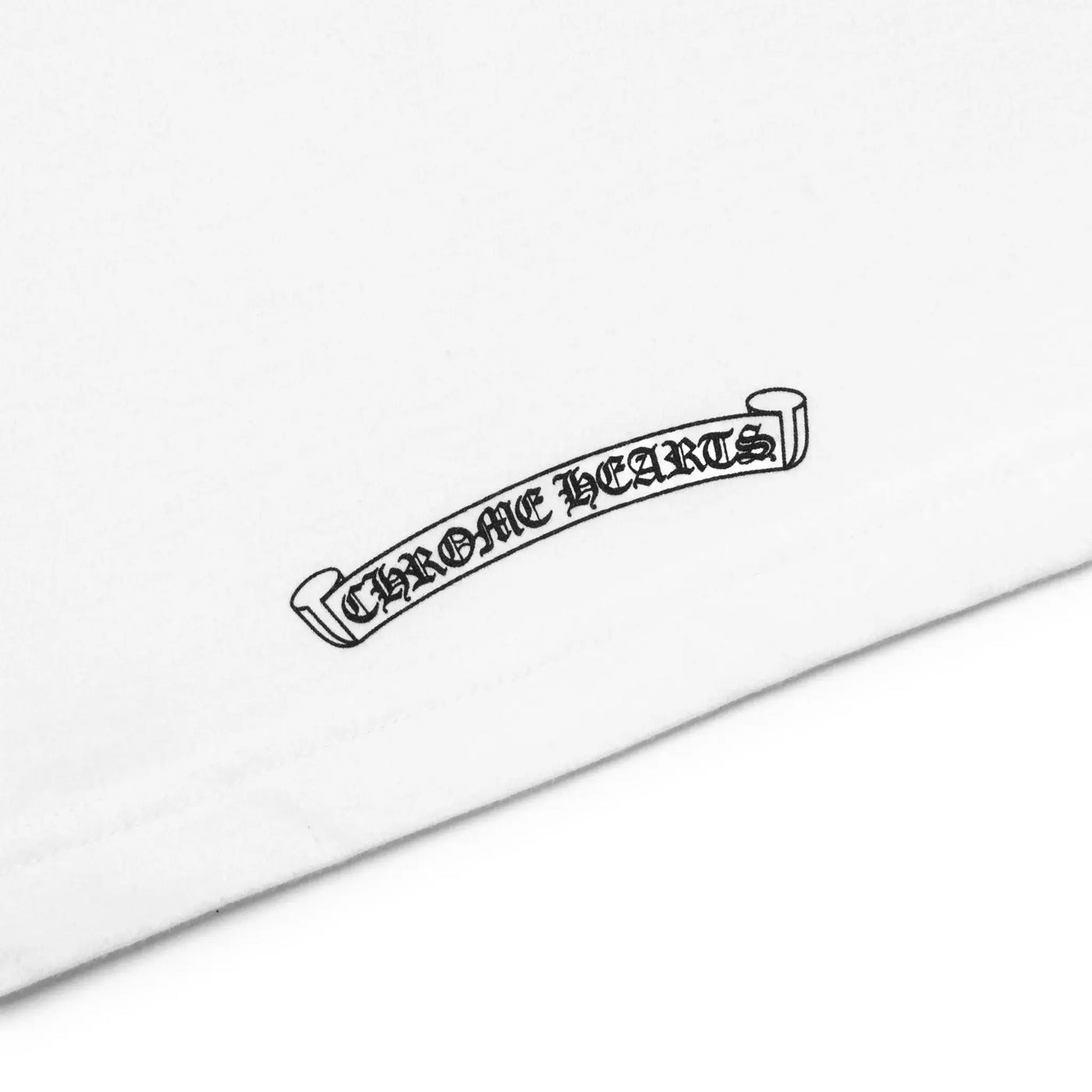 T-Shirt Chrome Hearts 1988 Neck Logo L/S Blanc Noir T Shirt — vue 5