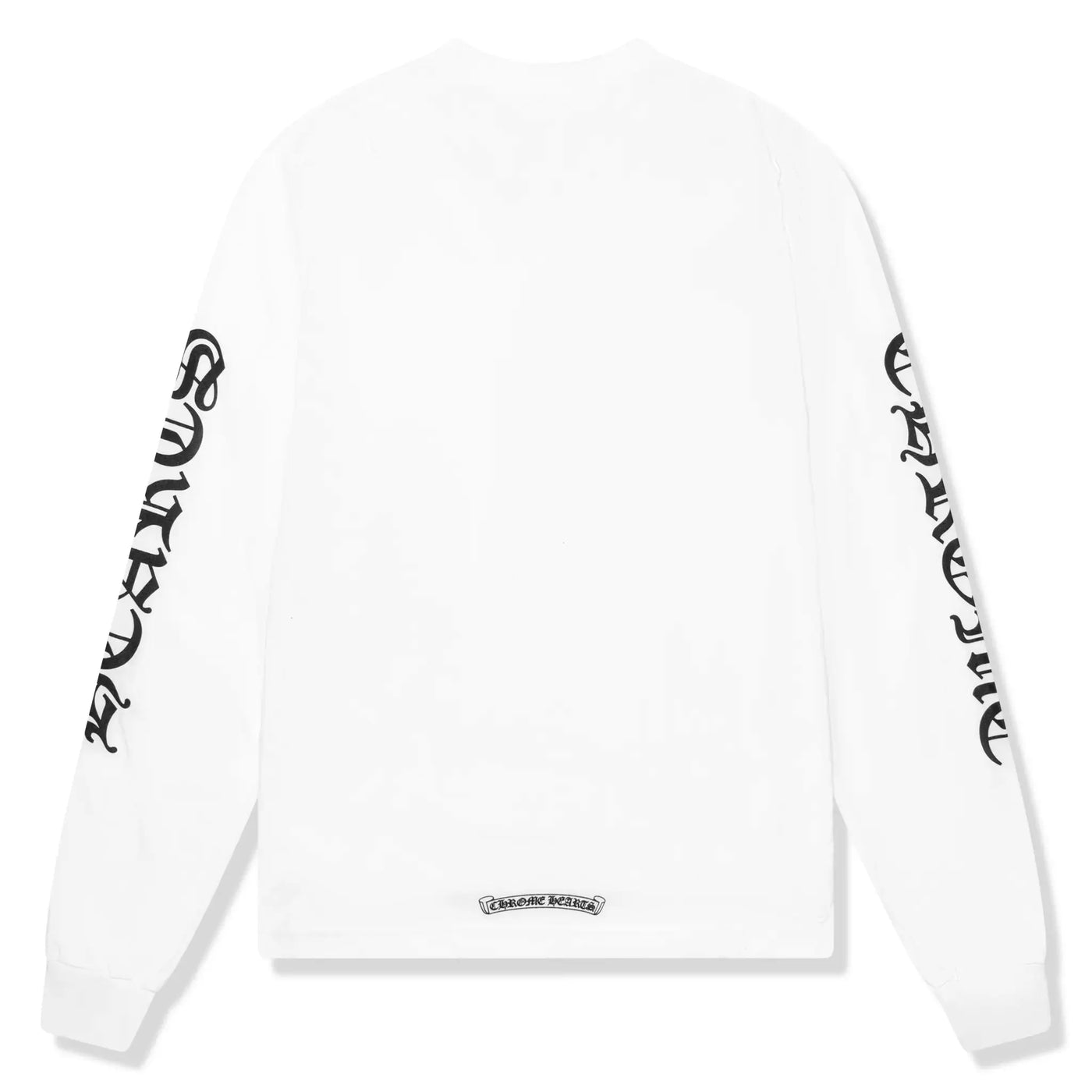 T-Shirt Chrome Hearts 1988 Neck Logo L/S Blanc Noir T Shirt — vue 2