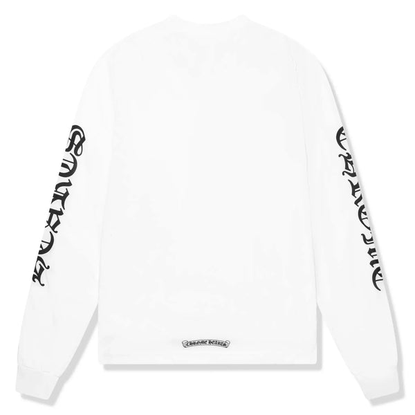 T-Shirt Chrome Hearts 1988 Neck Logo L/S Blanc Noir T Shirt — alt