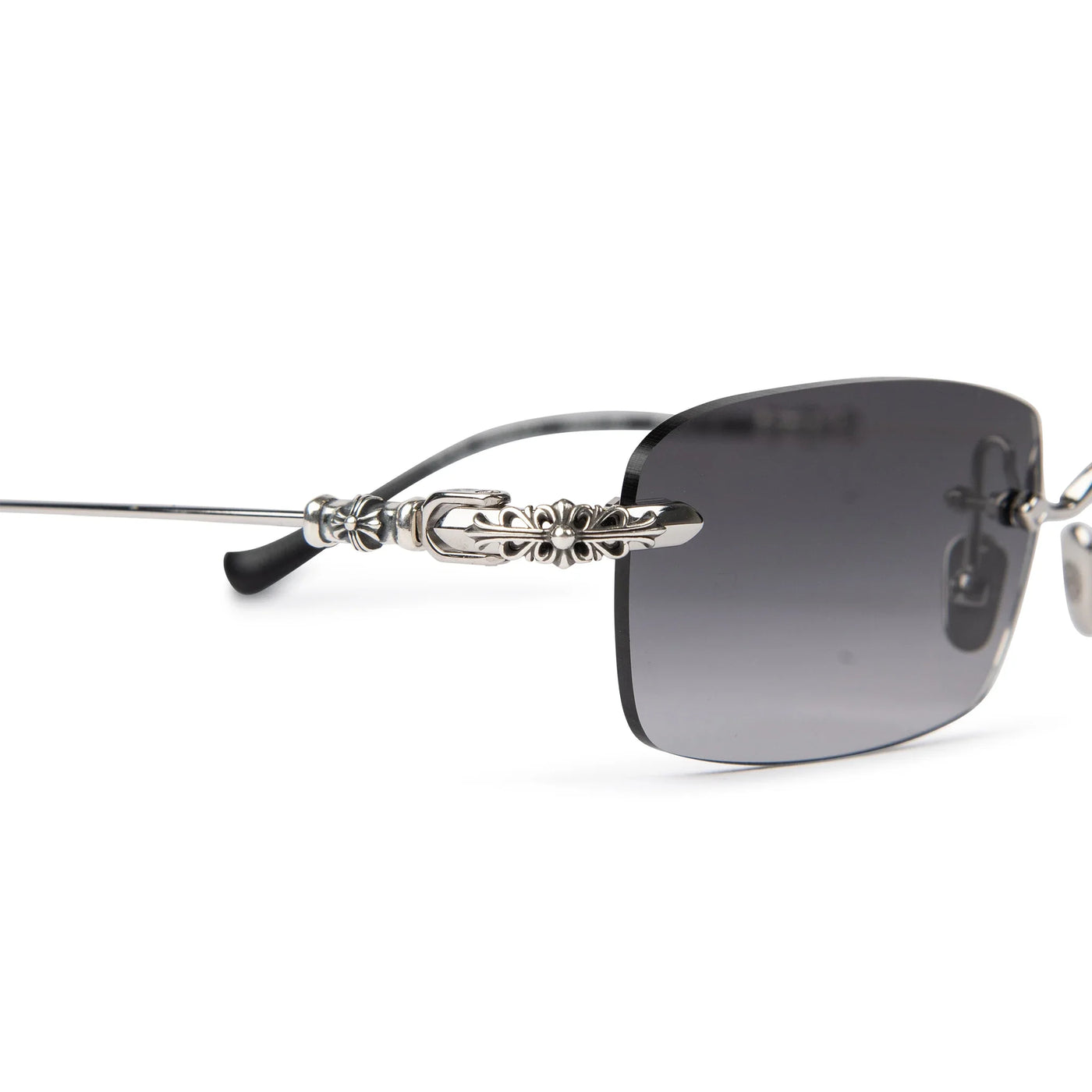 Lunettes de soleil Chrome Hearts Pills III Argent Noir — vue 3