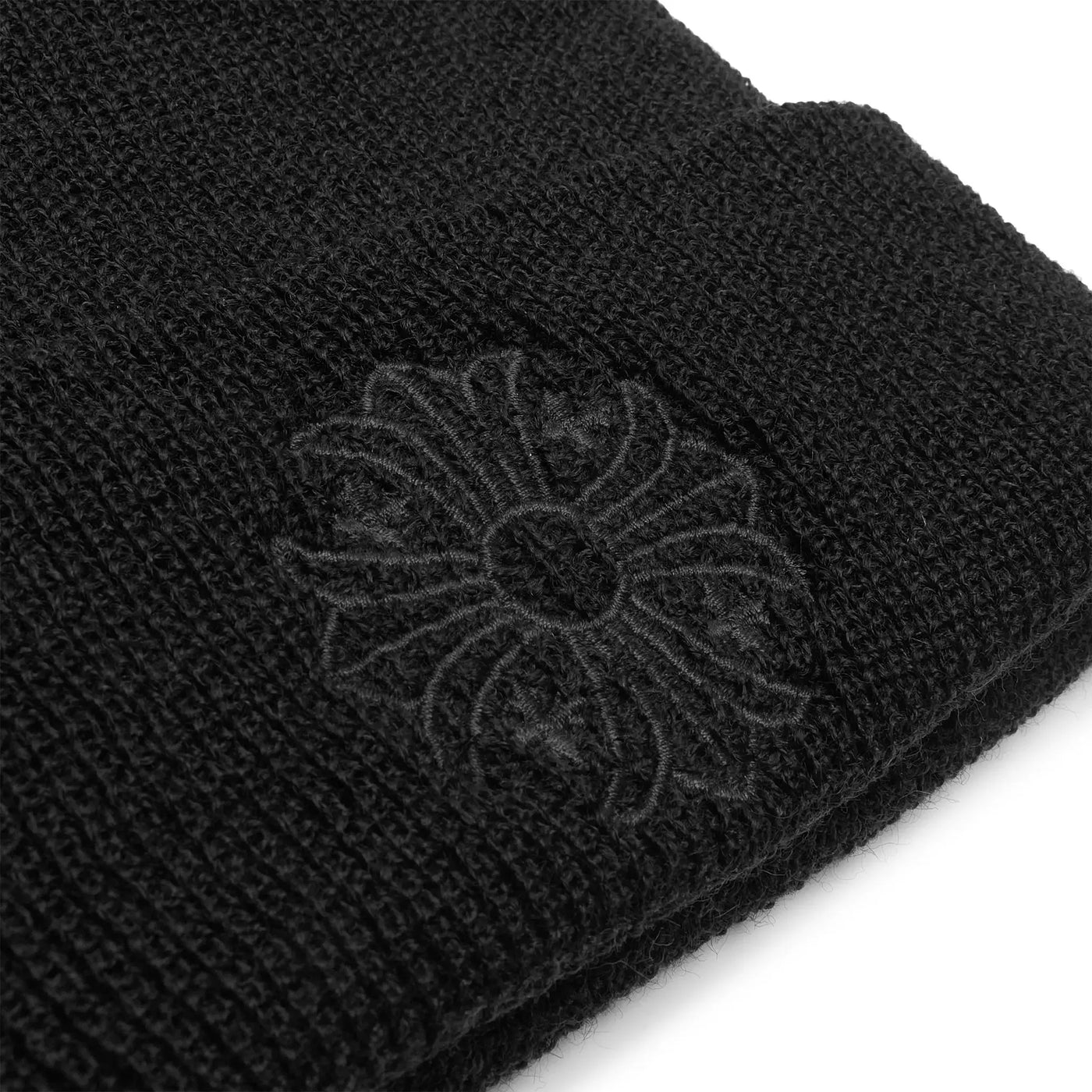 Bonnet Chrome Hearts Plus Cross Noir — vue 3