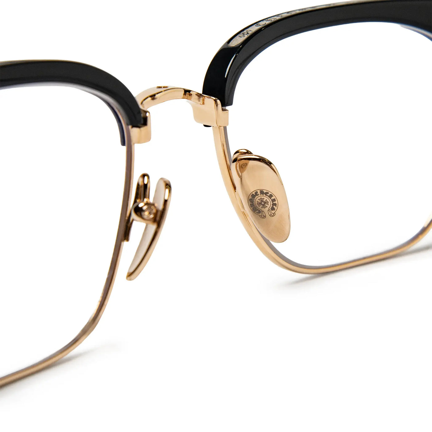 Lunettes de soleil Chrome Hearts Sluntradiction Noir Or Pleated — vue 5