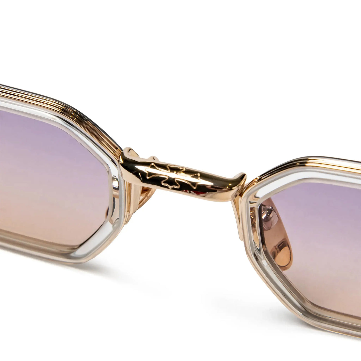 Lunettes de soleil Chrome Hearts Stylida Crystal Or Gradient — vue 9