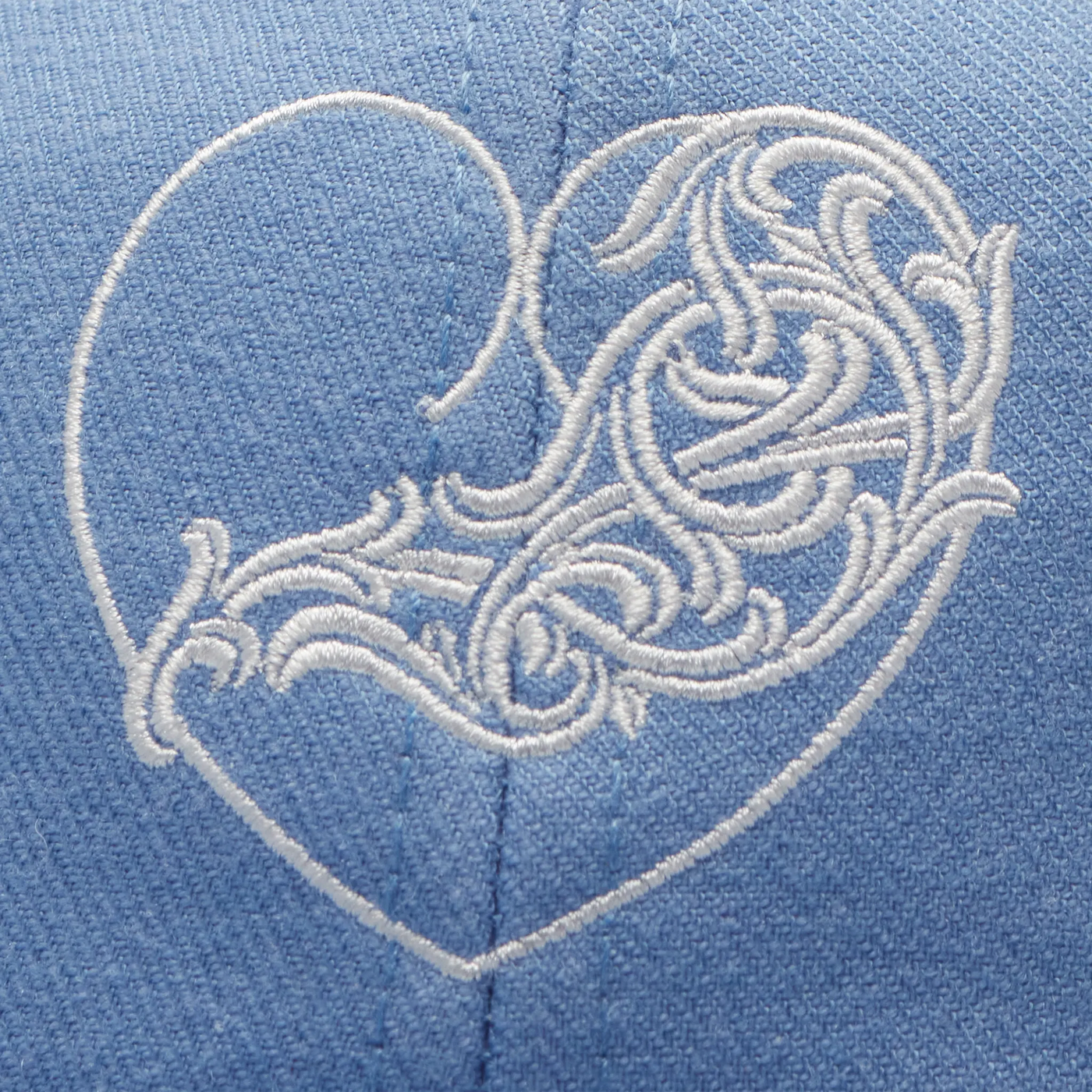 Casquette Chrome Hearts Vinny Heart Embroidered Clair Bleu Baseball — vue 5