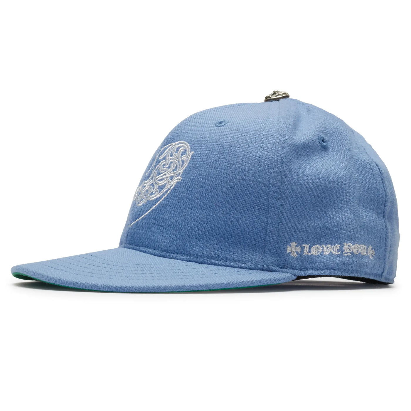 Casquette Chrome Hearts Vinny Heart Embroidered Clair Bleu Baseball — vue 3