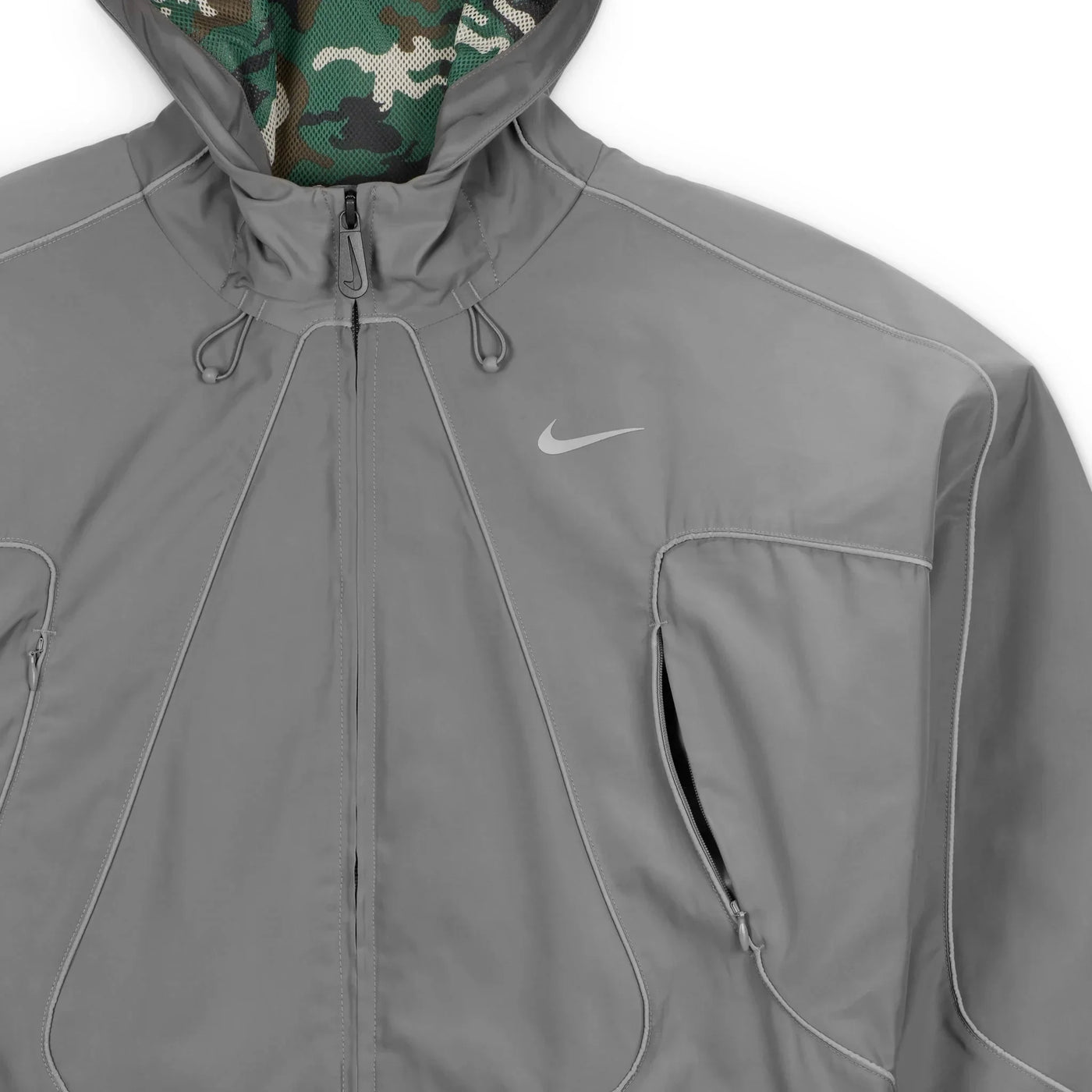 Veste Nike Corteiz × Gully Gris Track — vue 3