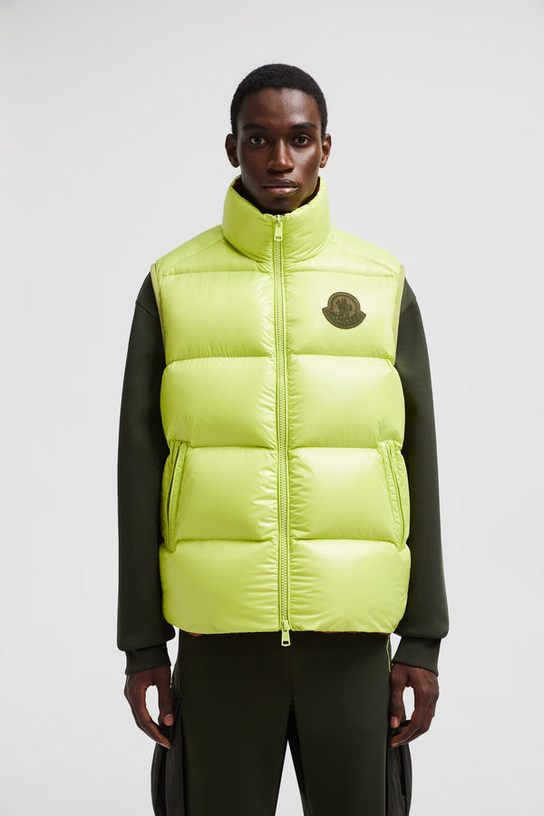Doudoune Moncler Sans Manche Sumido Vert Citron