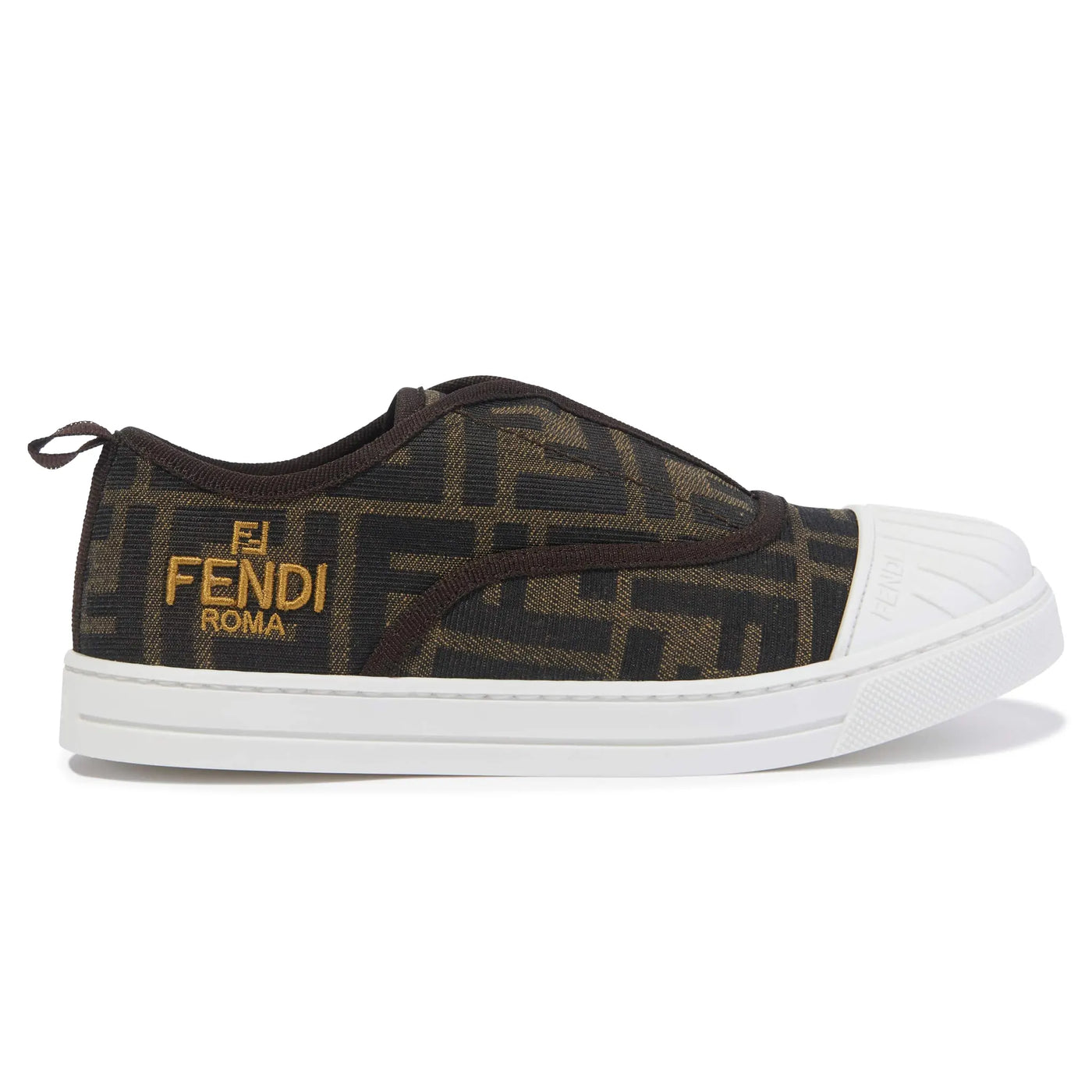Baskets Fendi FF Logo Marron