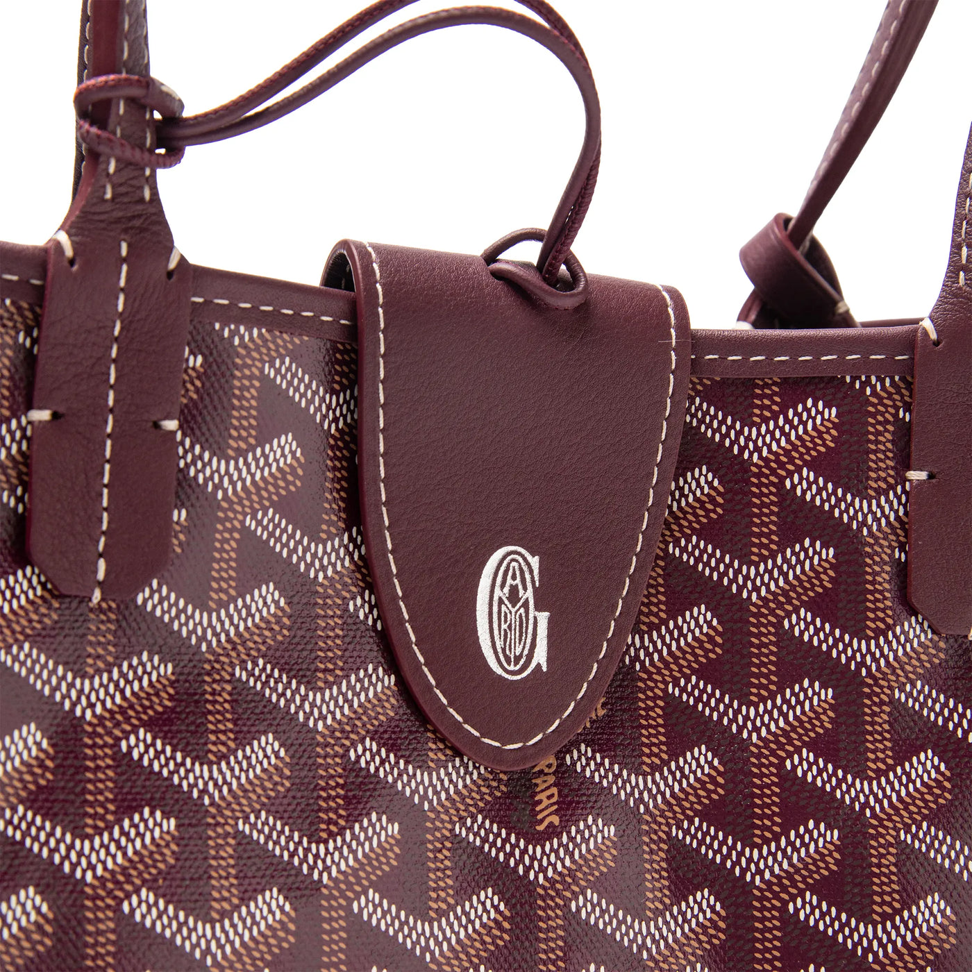 Sac Goyard Anjou Mini Burgundy — vue 13