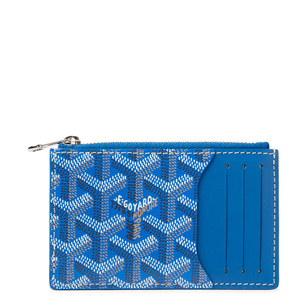 Porte-cartes Goyard Bourbon Zipped Sky Bleu