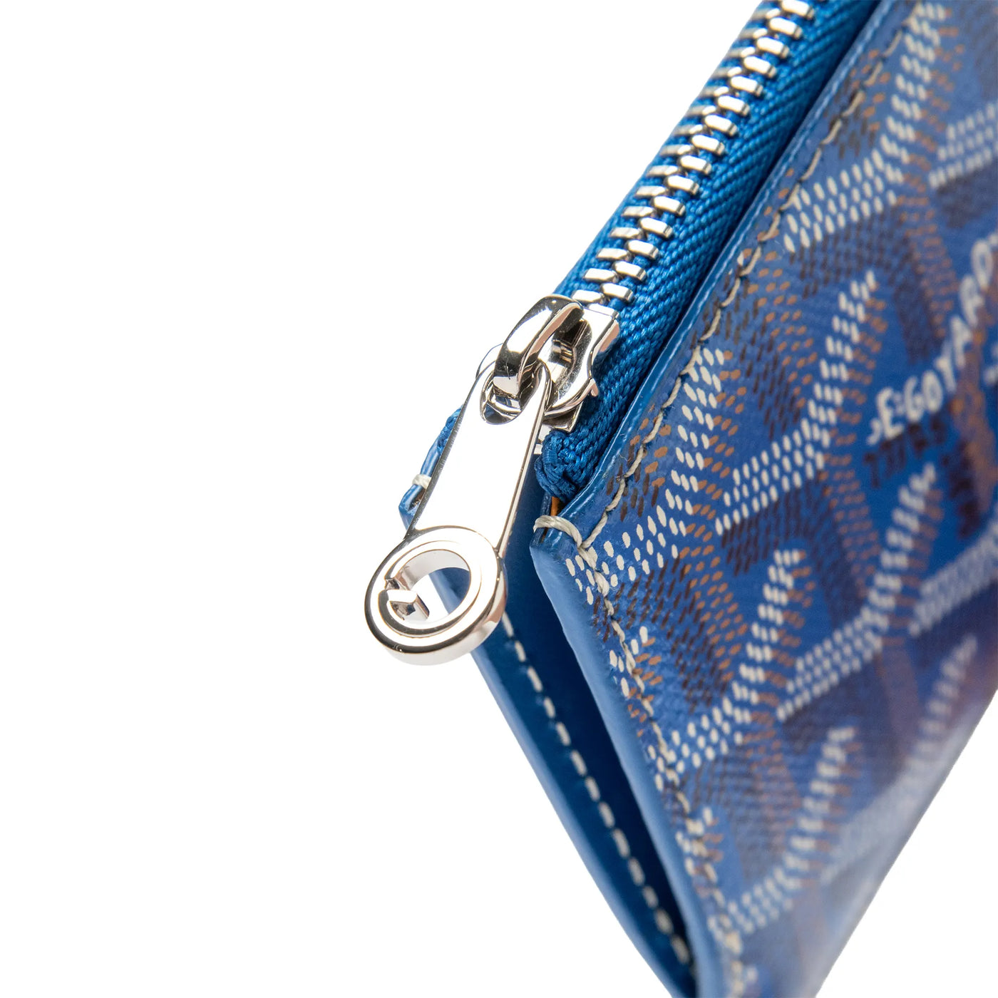 Porte-cartes Goyard Bourbon Zipped Sky Bleu — vue 6
