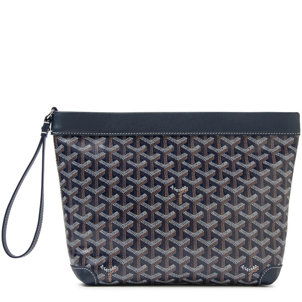 Pochette Goyard Conti Marine Bleu