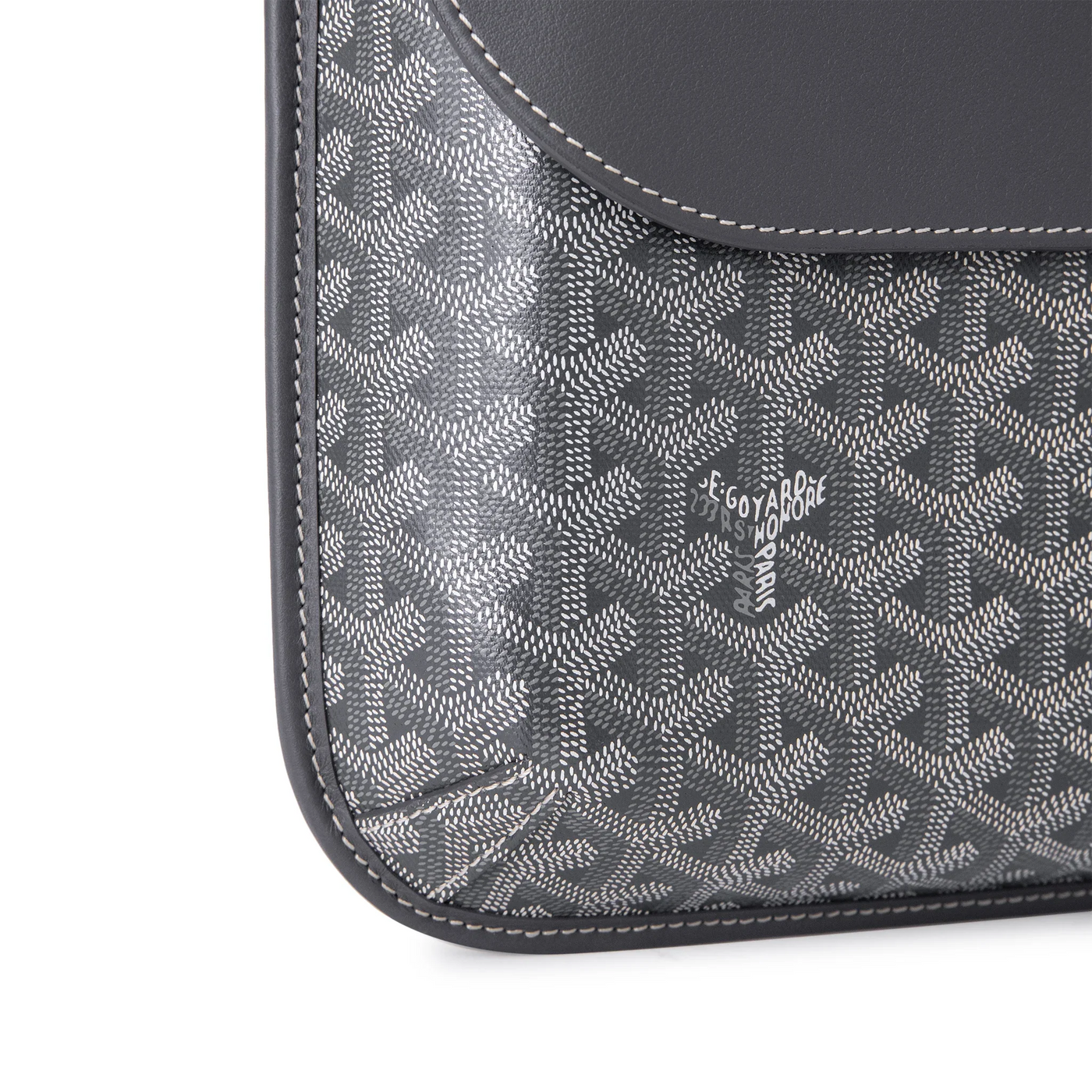 Sac à bandoulière Goyard Coursier Gris Messenger — vue 4