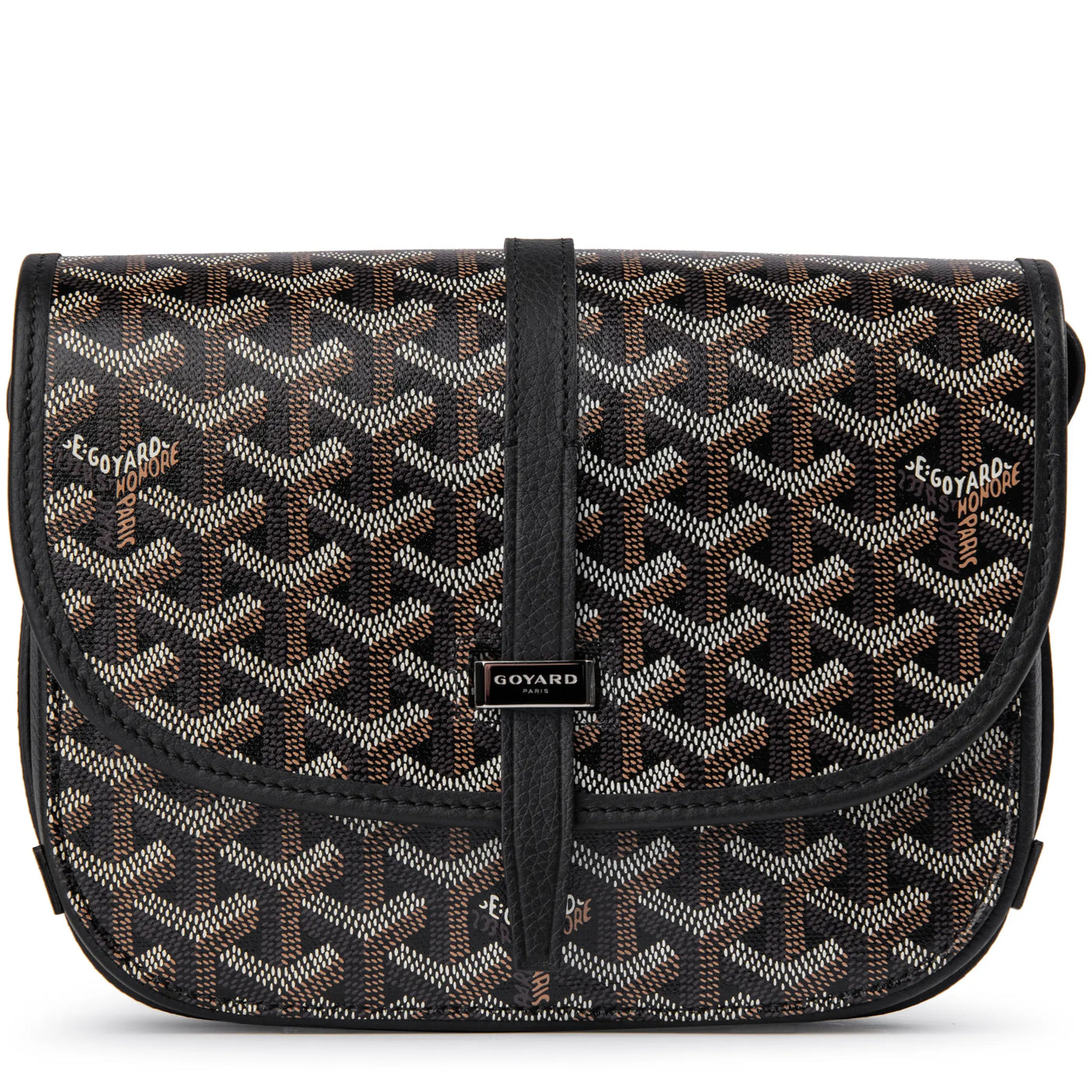 Sac à bandoulière Goyard Goyardine Belvedere II Noir PM Messenger