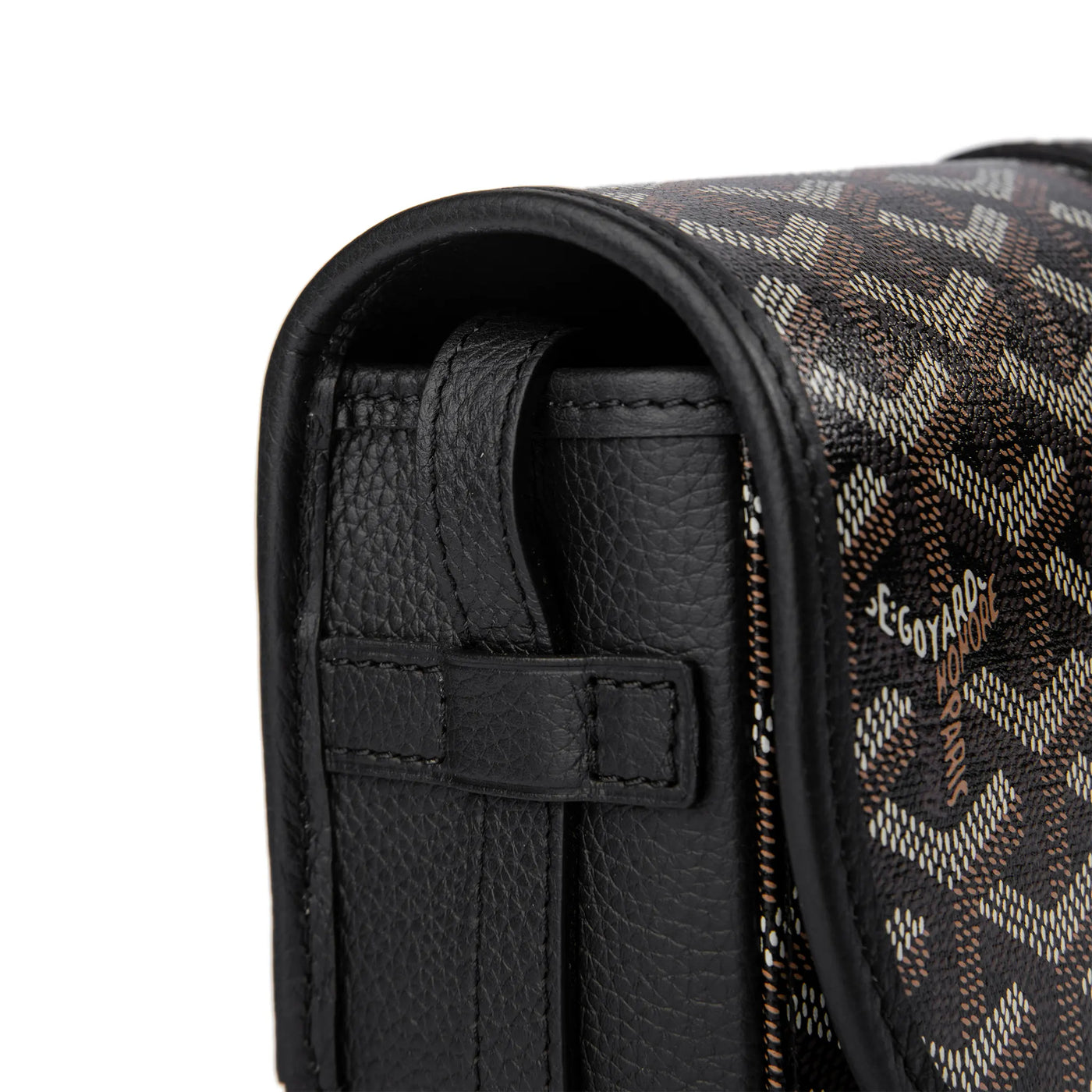 Sac à bandoulière Goyard Goyardine Belvedere II Noir PM Messenger — vue 3
