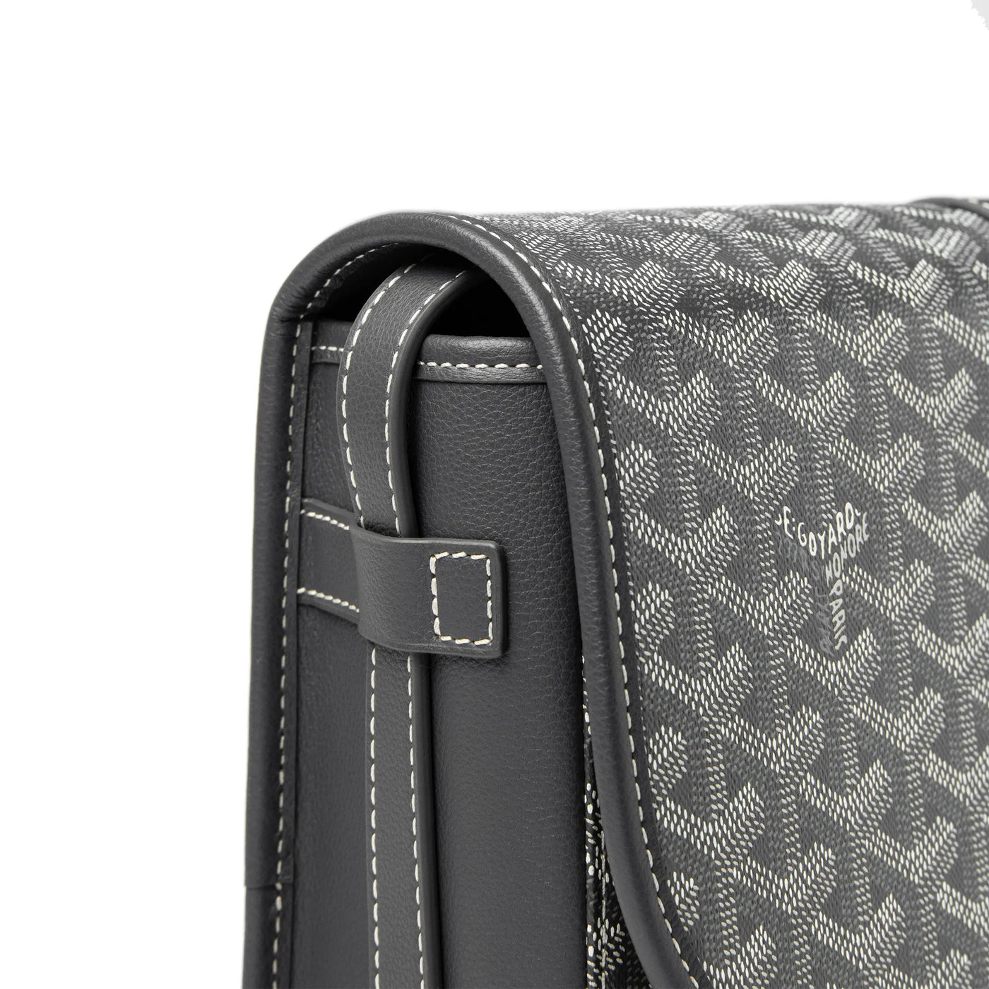 Sac à bandoulière Goyard Goyardine Belvedere II Gris MM Messenger — vue 4