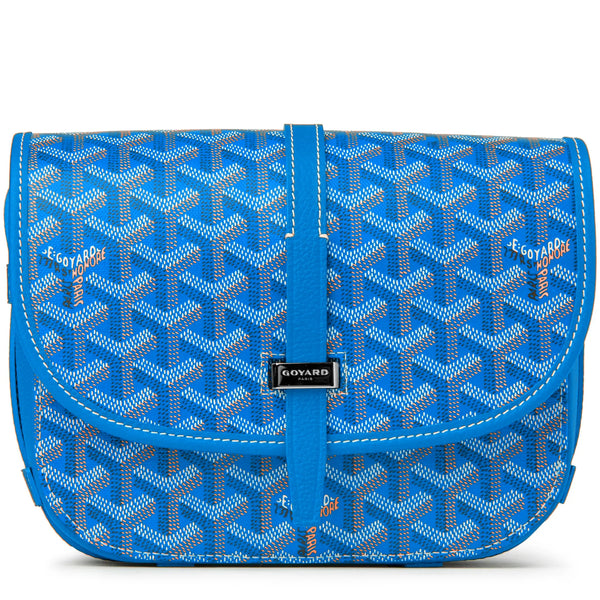 Sac à bandoulière Goyard Goyardine Belvedere II Sky Bleu PM Messenger