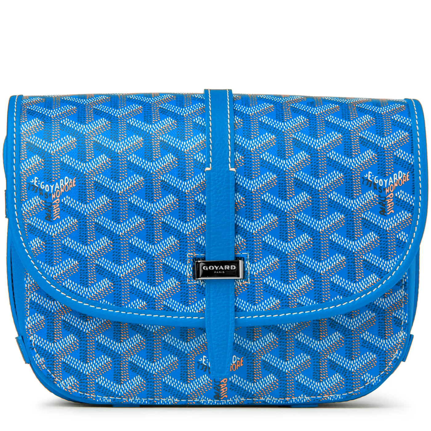 Sac à bandoulière Goyard Goyardine Belvedere II Sky Bleu PM Messenger