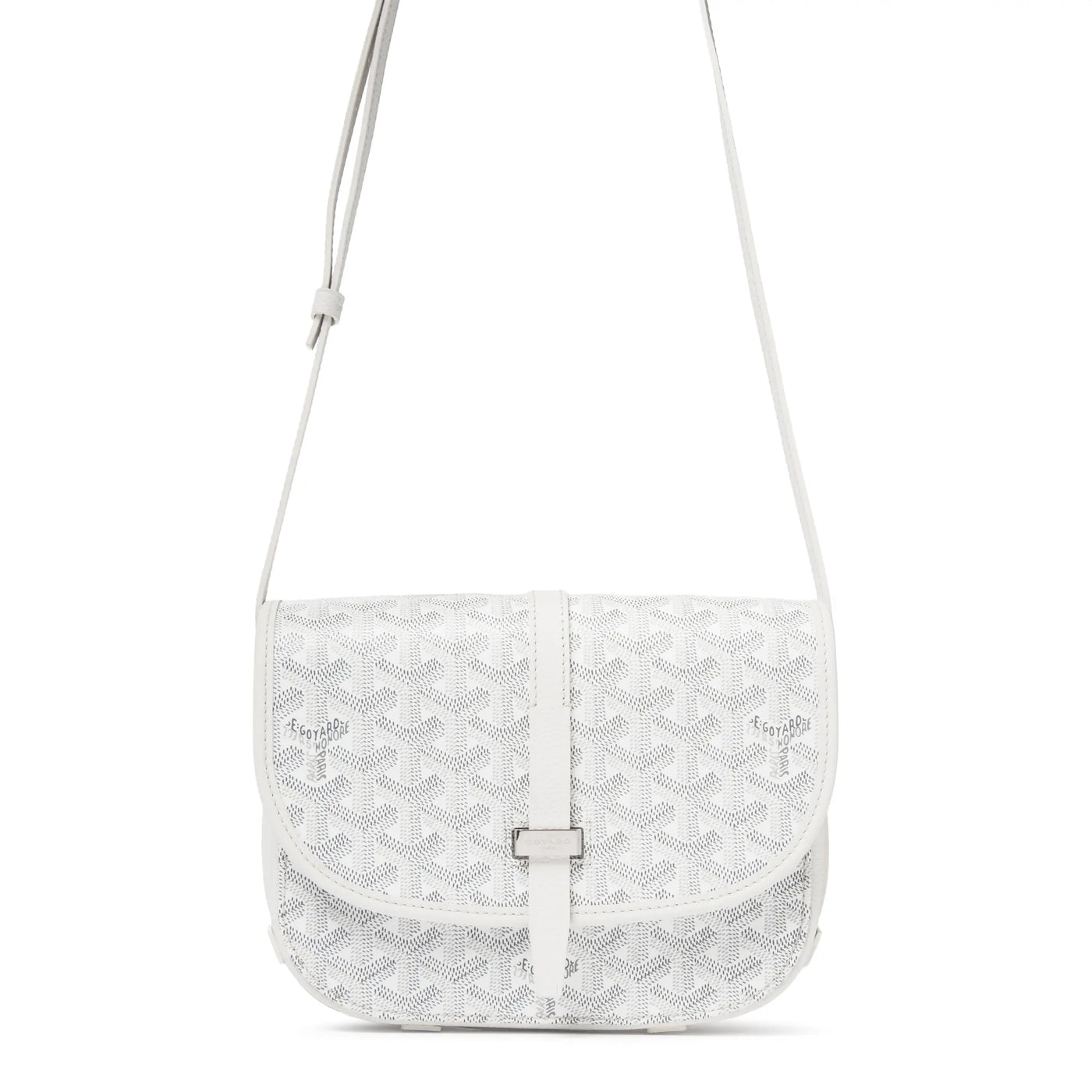 Sac à bandoulière Goyard Goyardine Belvedere II Blanc PM Messenger — vue 9