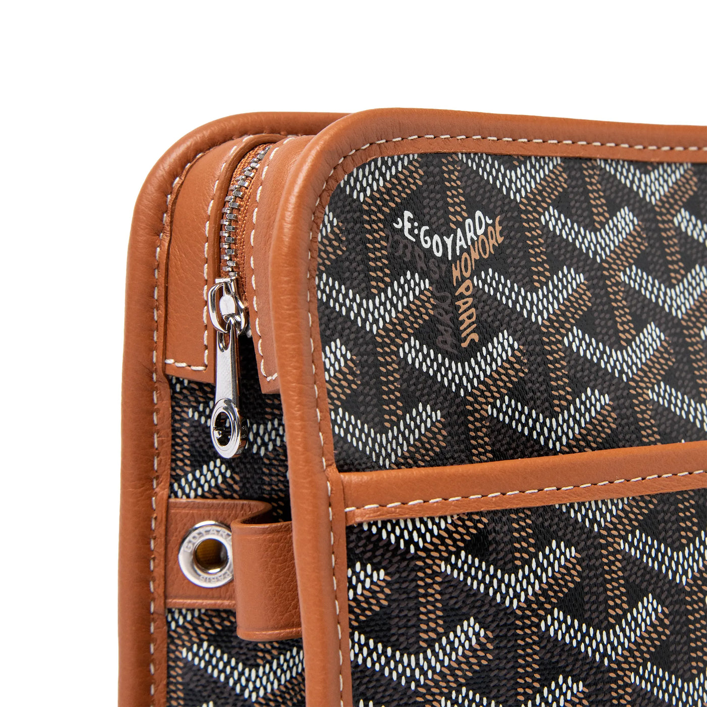 Trousse de toilette Goyard Jouvence MM Noir/Tan Washbag — vue 4
