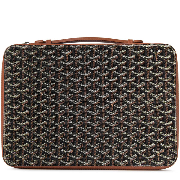 Portefeuille Goyard Compagnon Universel A4 Noir Tan