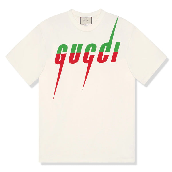 T-Shirt Gucci Blade Print Blanc T Shirt