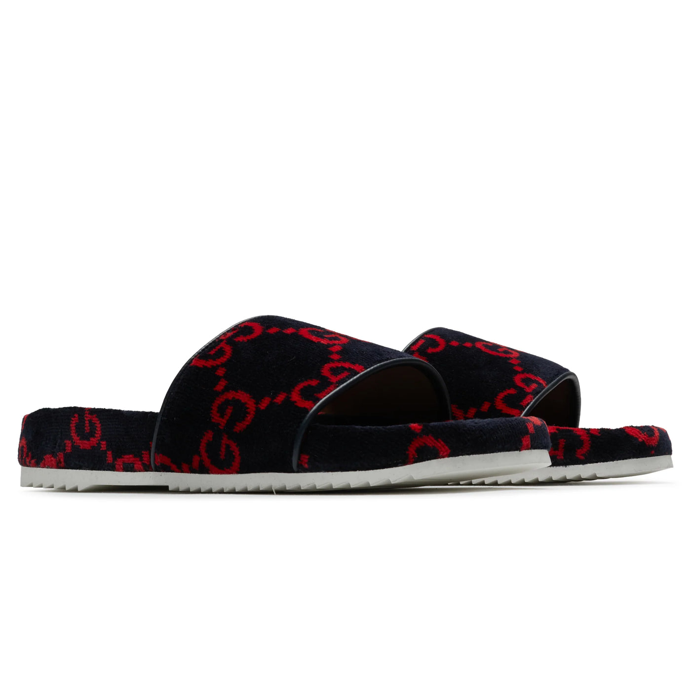 Claquettes Gucci GG Rouge Velvet Flat — vue 2