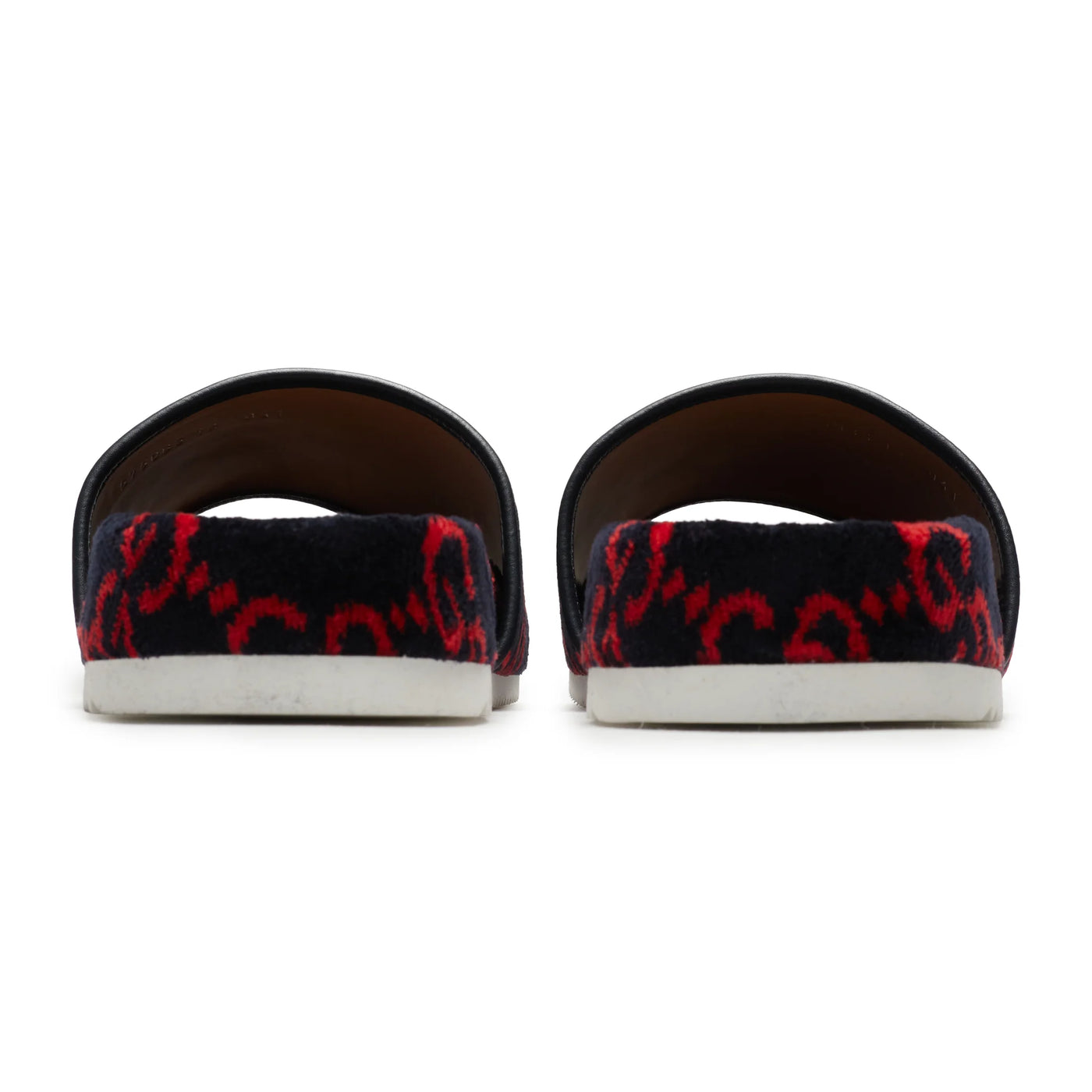 Claquettes Gucci GG Rouge Velvet Flat — vue 3