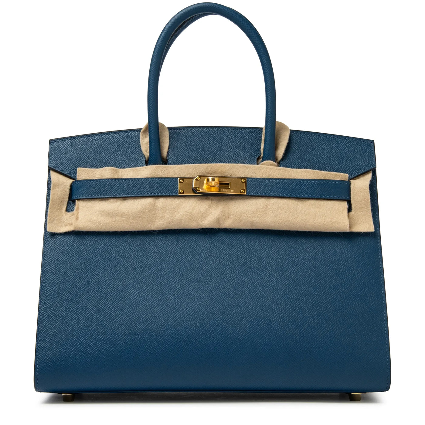 Sac à main Hermès Sellier Birkin 30 Deep Bleu Epsom Leather Or Hardware — vue 3