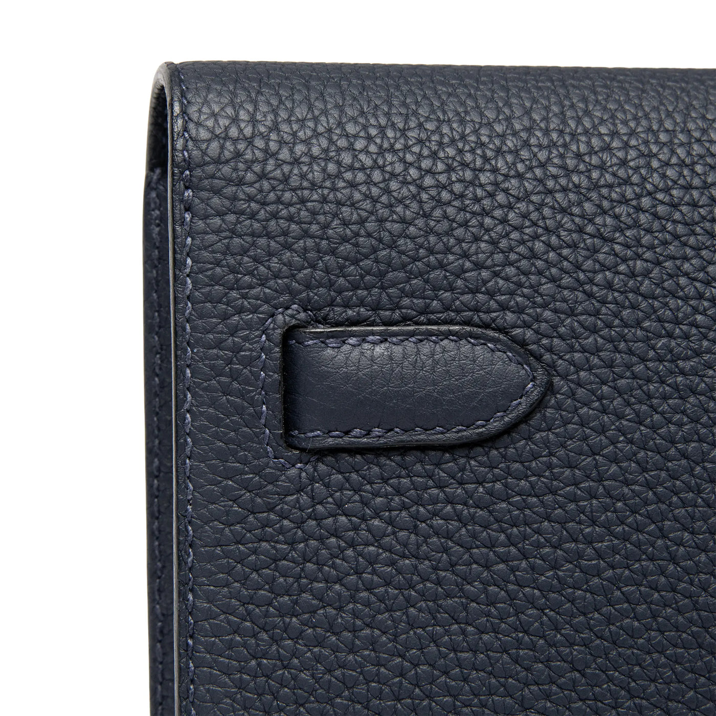 Pochette Hermès Kelly Depeches 25 Togo Calfskin Bleu Nuit Palladium Hardware — vue 4