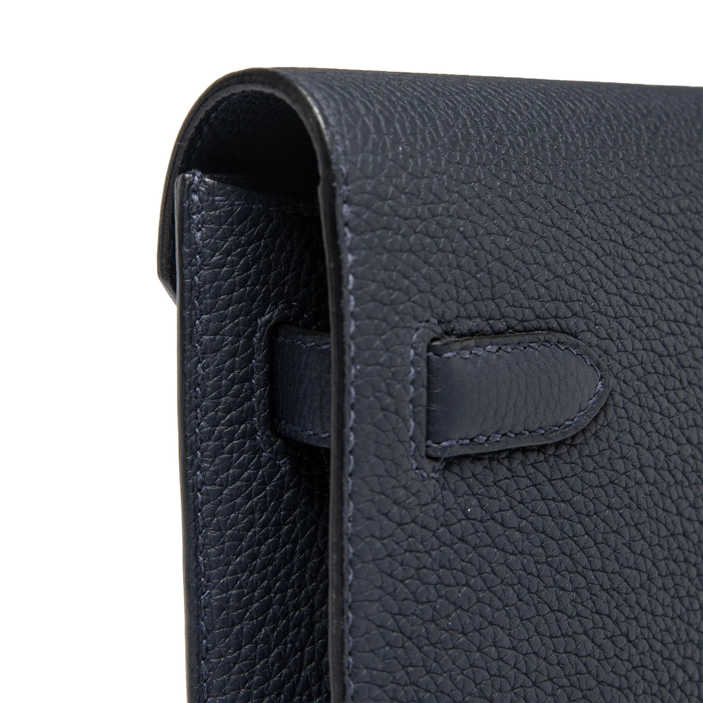 Pochette Hermès Kelly Depeches 25 Togo Calfskin Bleu Nuit Palladium Hardware — vue 5