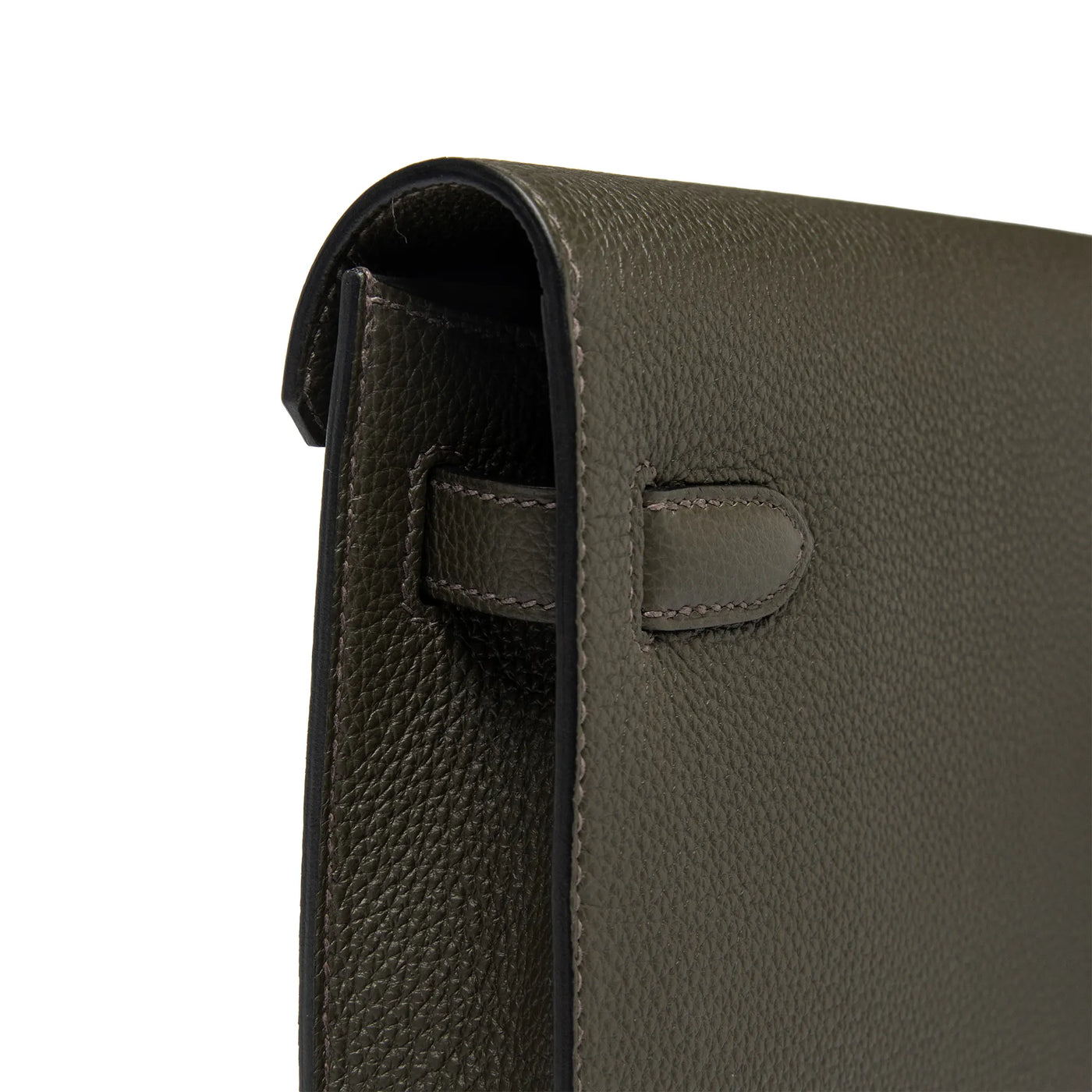 Pochette Hermès Kelly Depeches 25 Togo Calfskin Vert de Gris Palladium Hardware — vue 5