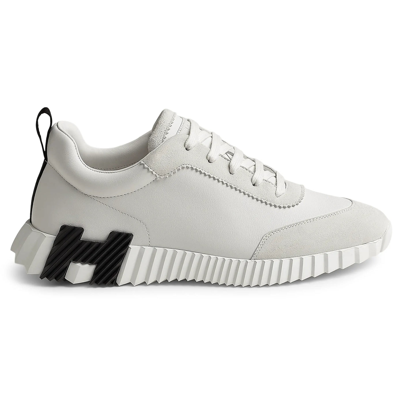 Baskets Hermès Bouncing Calf Blanc Noir