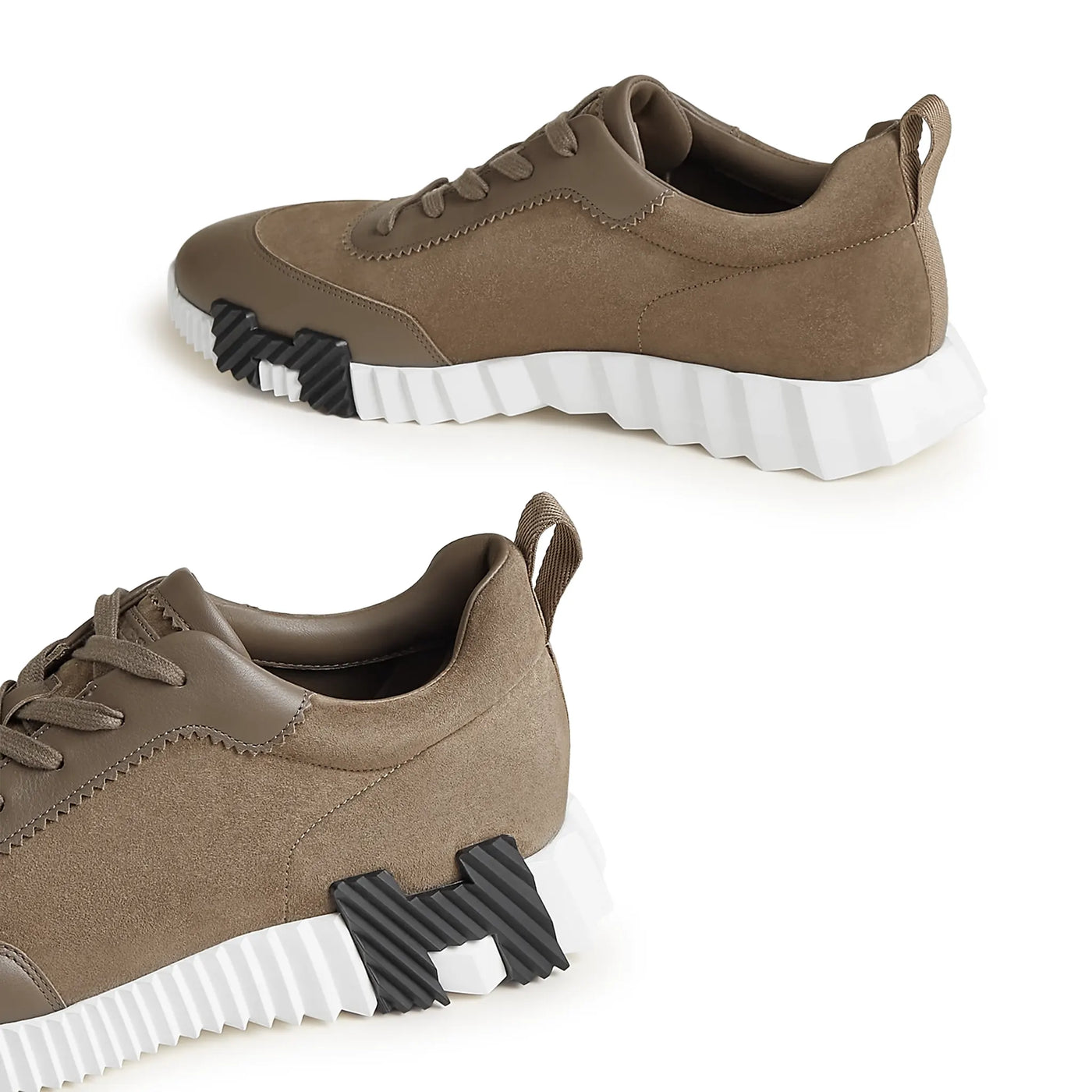 Baskets Hermès Bouncing Calf Étoupe — vue 5