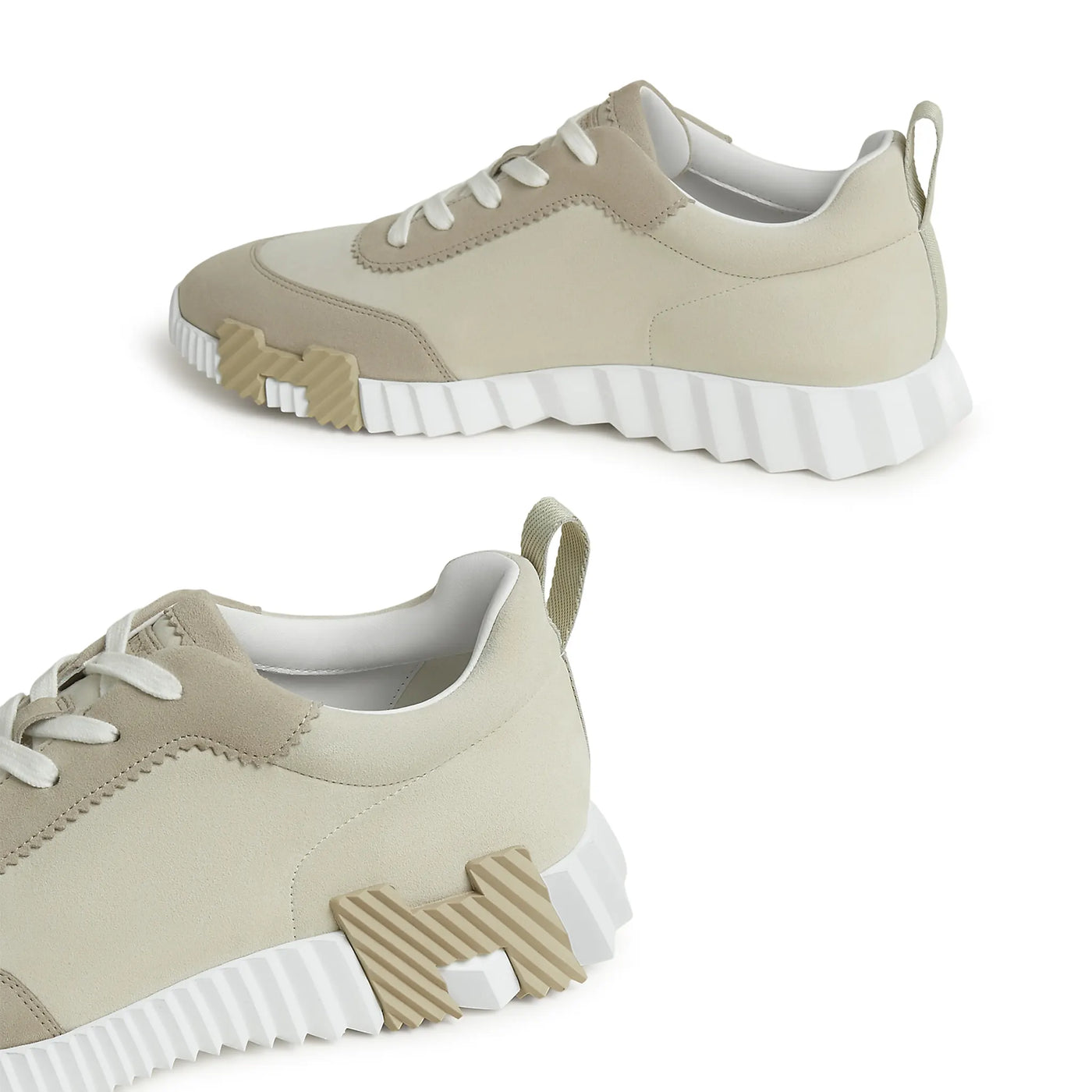 Baskets Hermès Bouncing Beige Glaise Beige Esquisse — vue 4