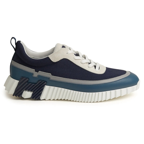 Baskets Hermès Bouncing Bleu Gris Blanc