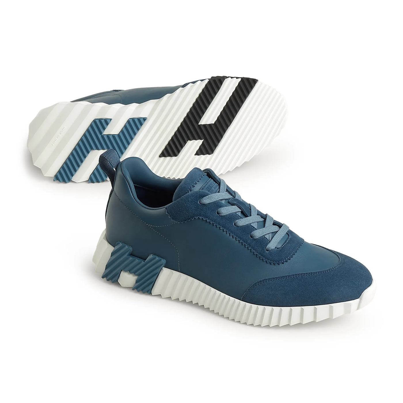 Baskets Hermès Bouncing Bleu Turquin — vue 2