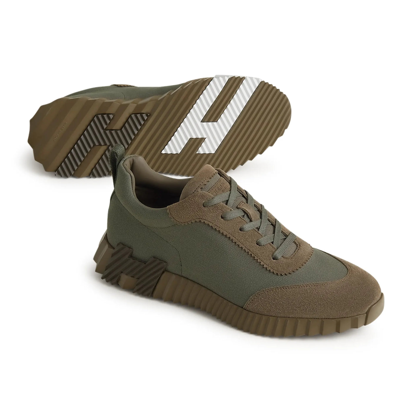 Baskets Hermès Bouncing Vert Toundra — vue 4