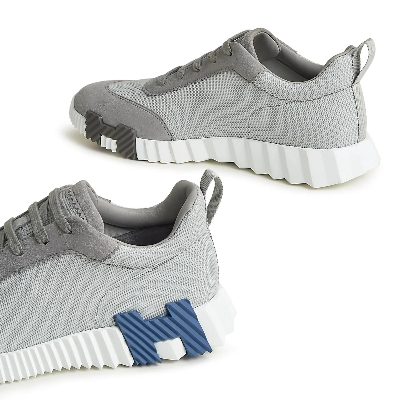 Baskets Hermès Bouncing Gris Bleu — vue 5