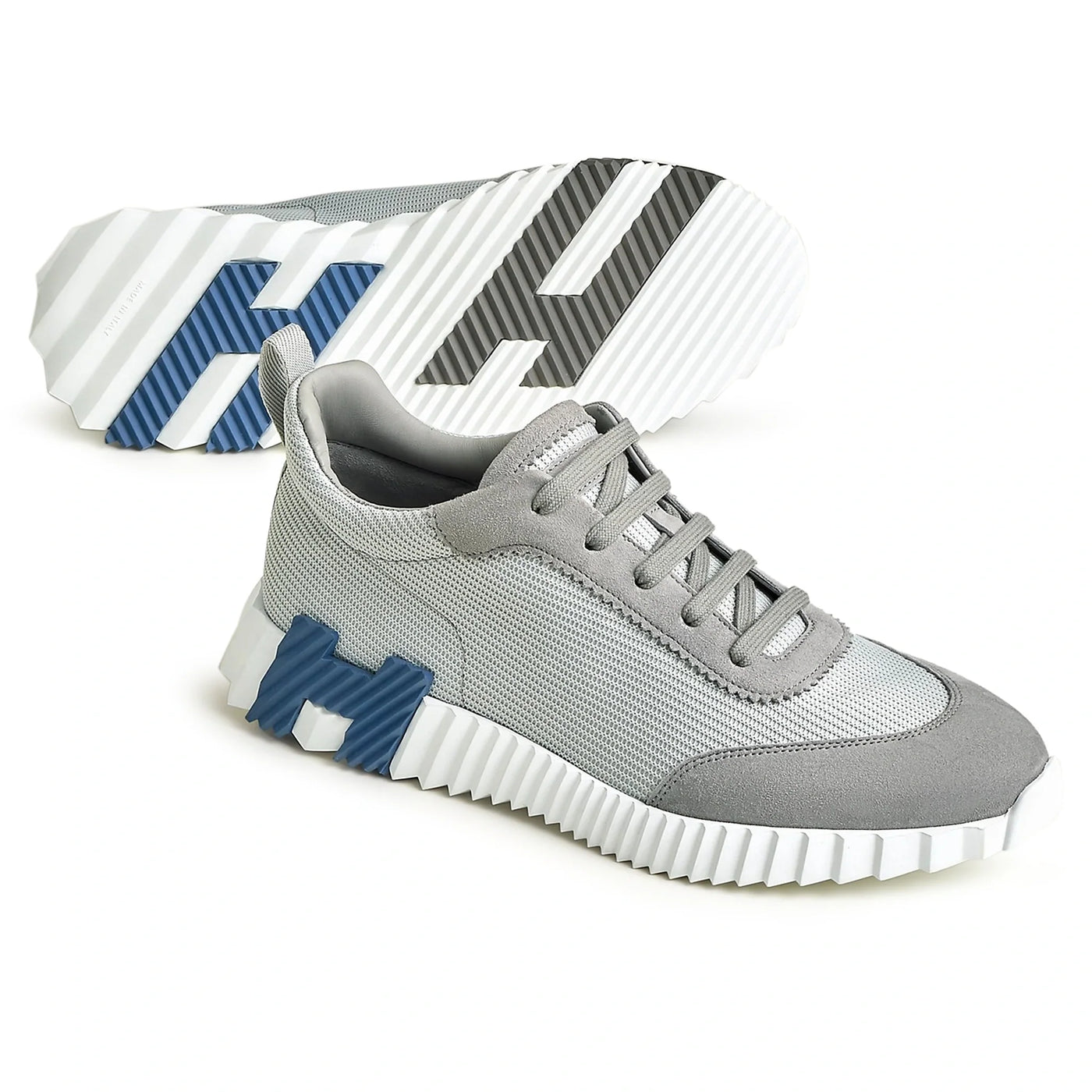 Baskets Hermès Bouncing Gris Bleu — vue 4