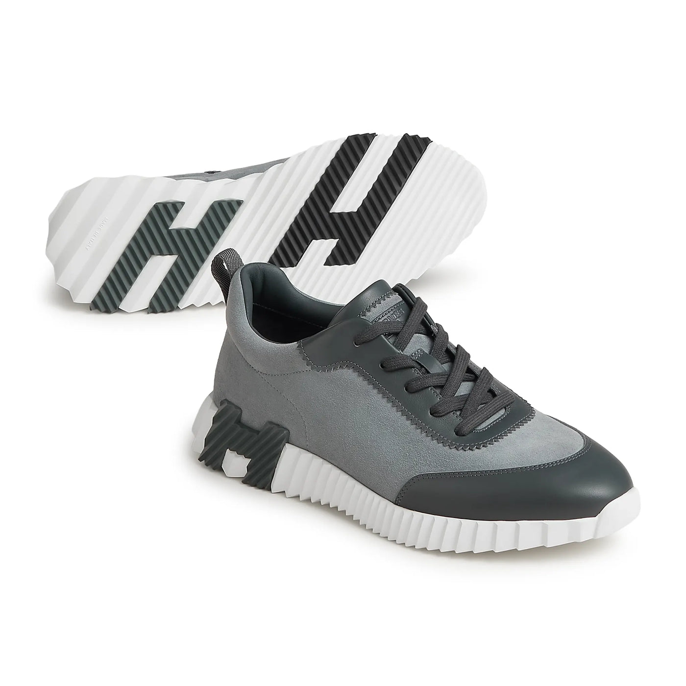 Baskets Hermès Bouncing Gris Orage — vue 2