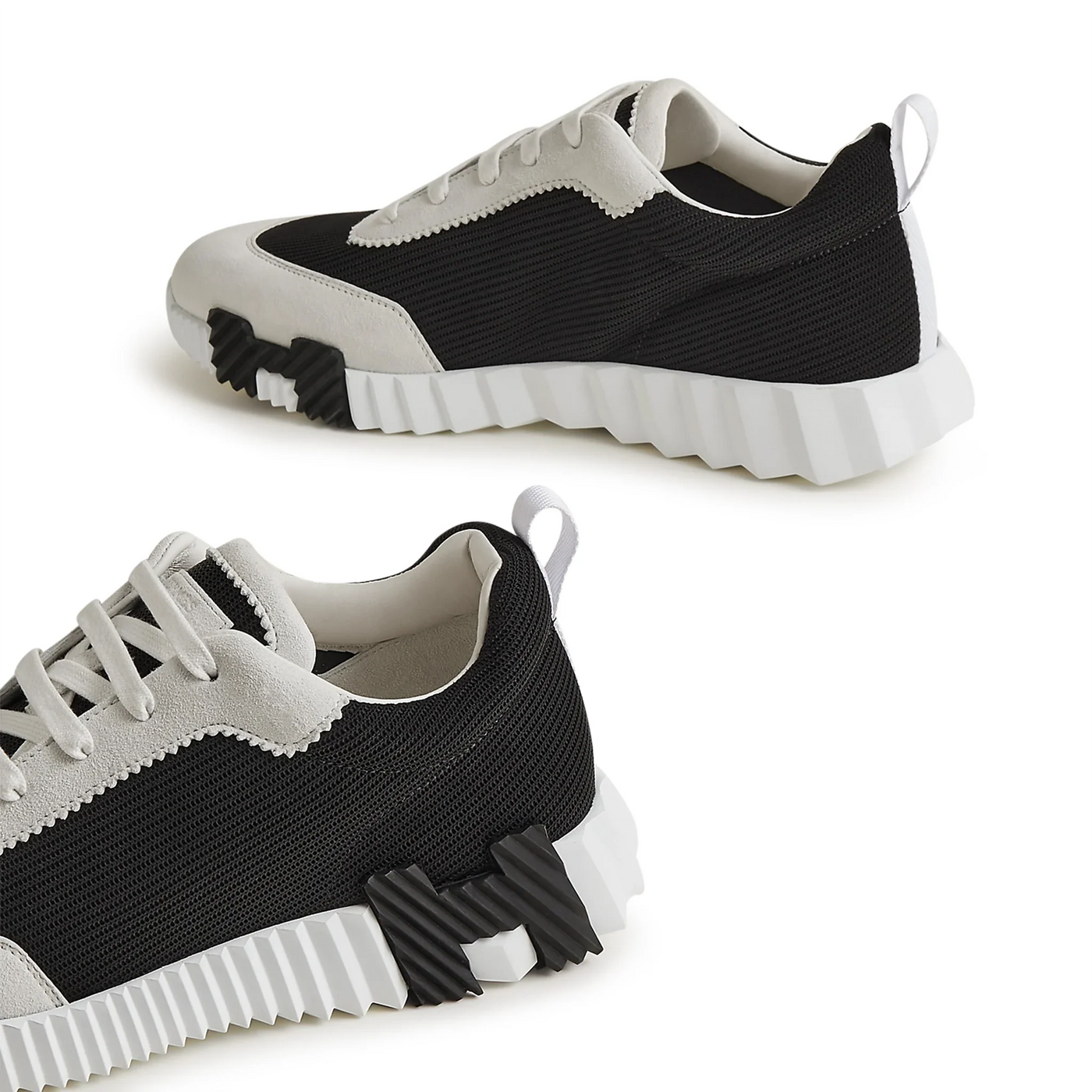 Baskets Hermès Bouncing Blanc Noir — vue 5