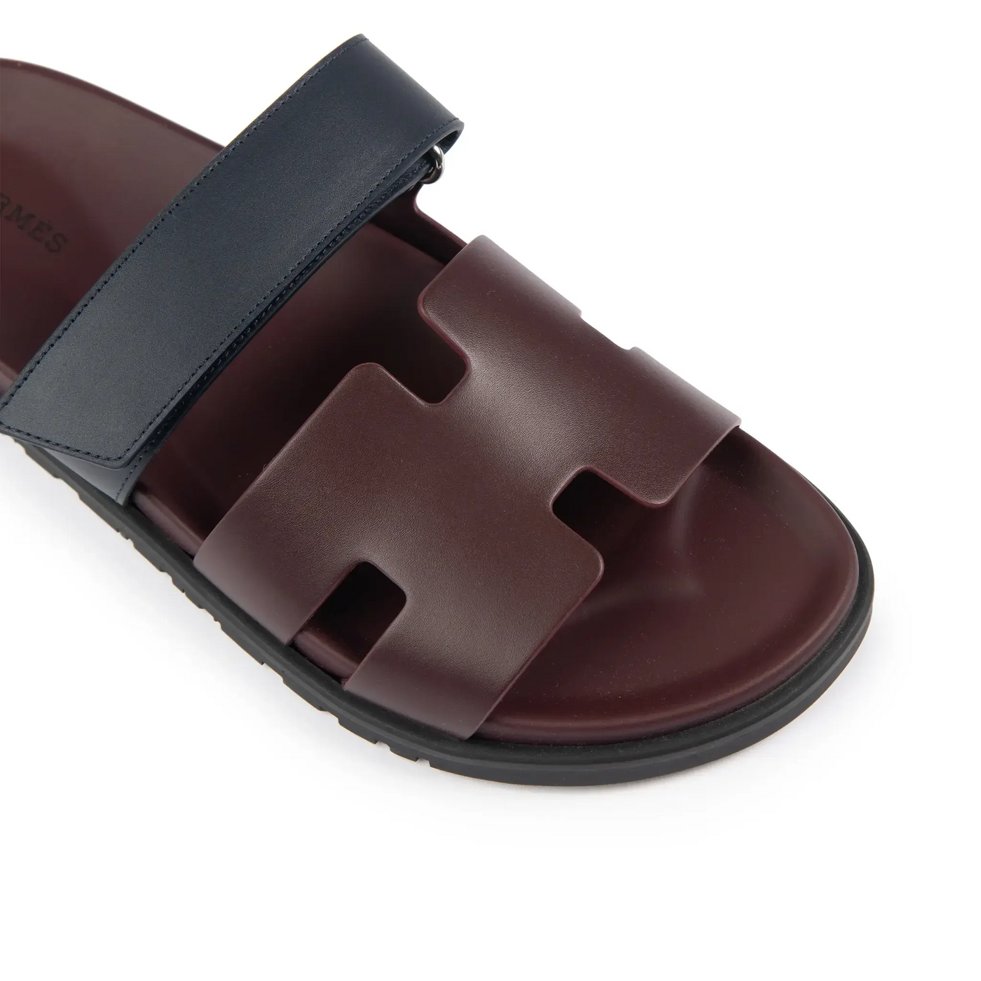 Sandales Hermès Chypre Calfskin Burgundy — vue 4